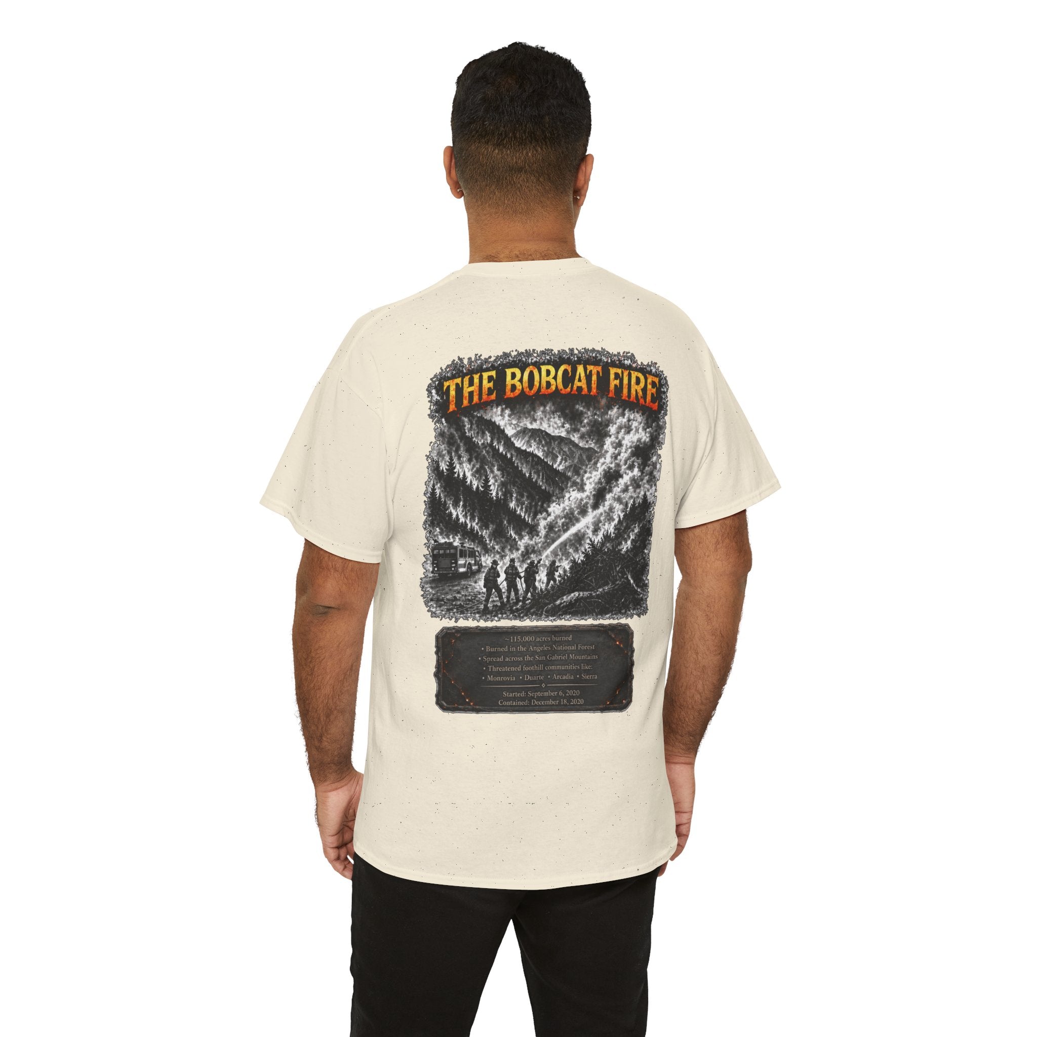 I Survived 2020 — WILDFIRES S2:E2: "The Bobcat Fire" Memorial Unisex Heavy Cotton Tee