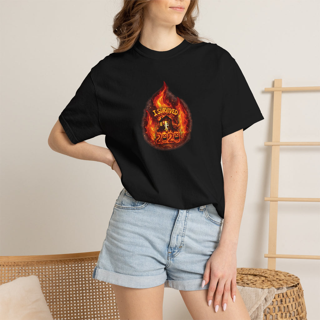 I Survived 2020 — WILDFIRES S2:E1: Director's Cut "Berry Creek" Memorial Unisex Garment-Dyed T-shirt