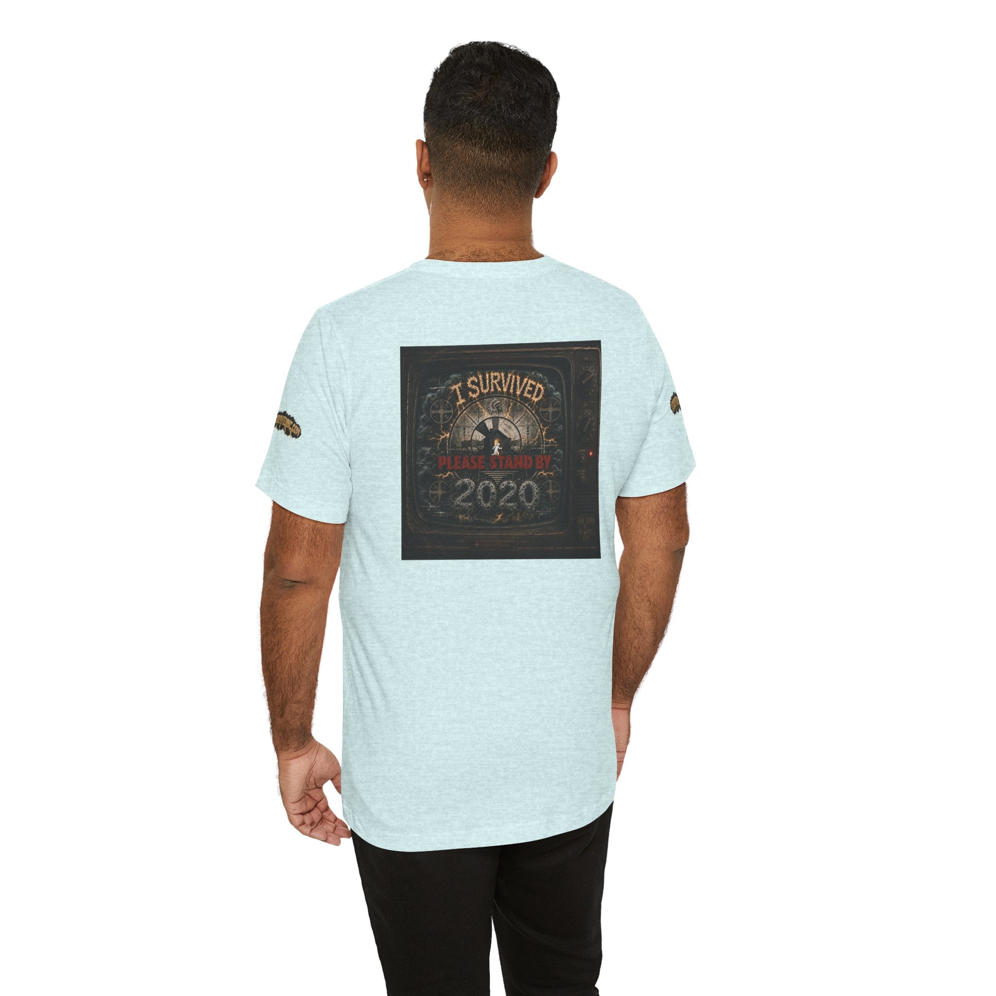 I Survived 2020 — "Please Stand By" Test Pattern Tee Special Edition Summer Premier Unisex Jersey Short Sleeve Tee