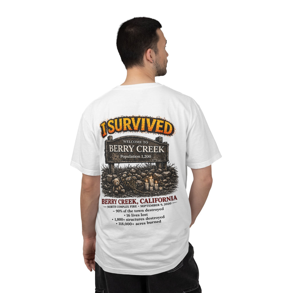 I Survived 2020 — S2:E1 "Berry Creek" | Wildfire Edition Memorial Unisex Garment-Dyed T-shirt