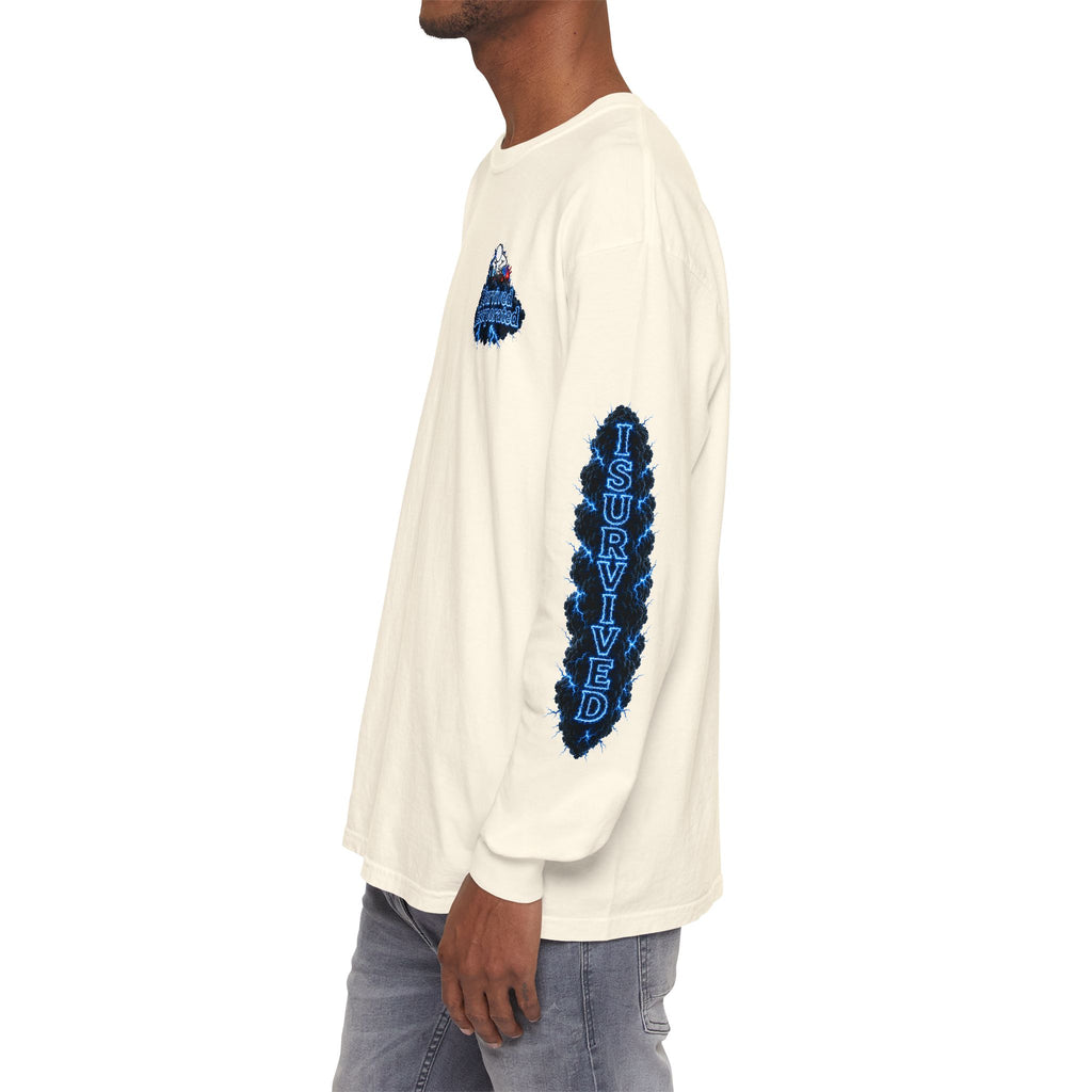 I Survived 2020 — "Please Stand By" Test Pattern Tee Lockdown Special Edition Summer Exclusive Unisex Garment-Dyed Long Sleeve T-Shirt