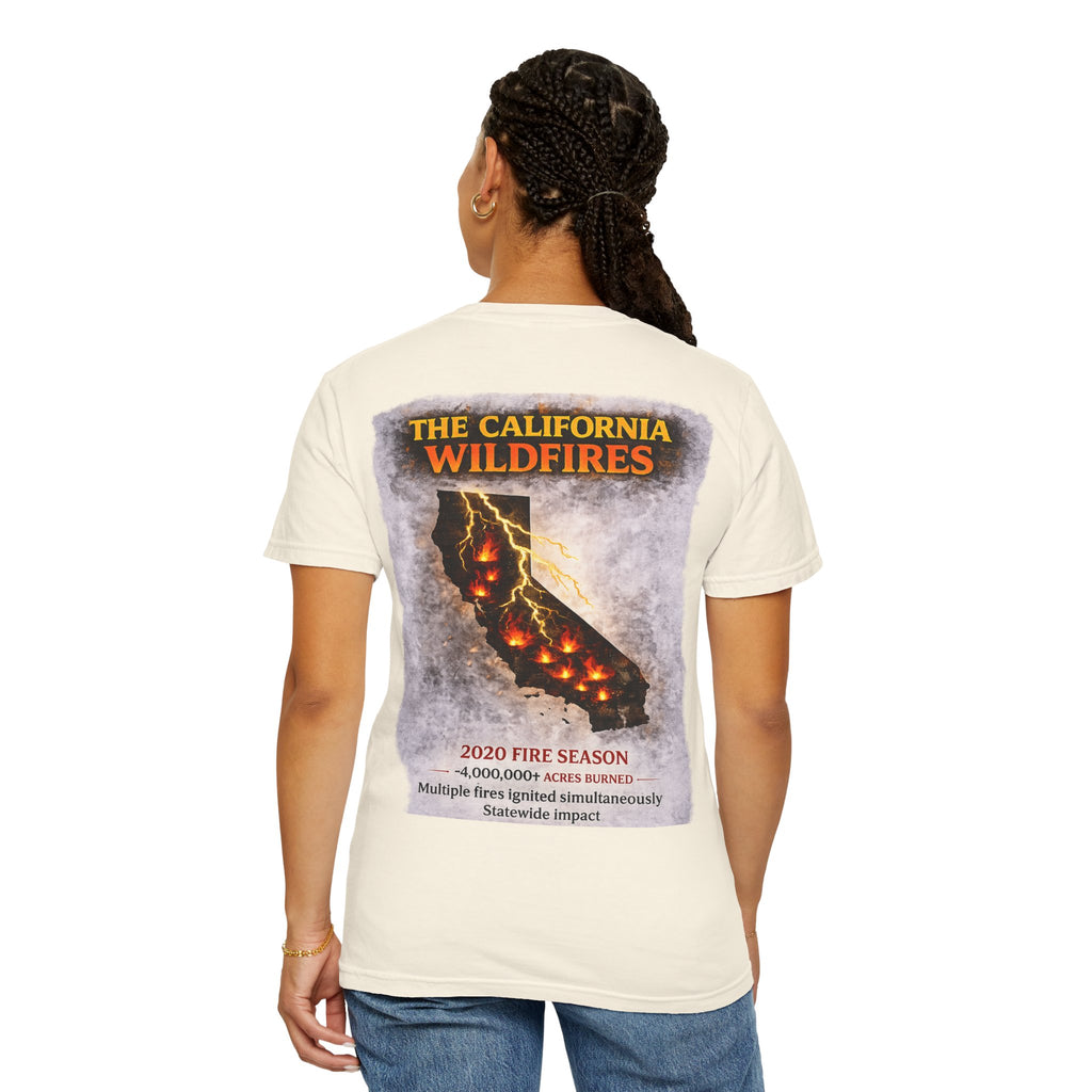 I Survived 2020 — S2:E3 "The California Wildfires" | Wildfire Edition Memorial Unisex Garment-Dyed T-shirt