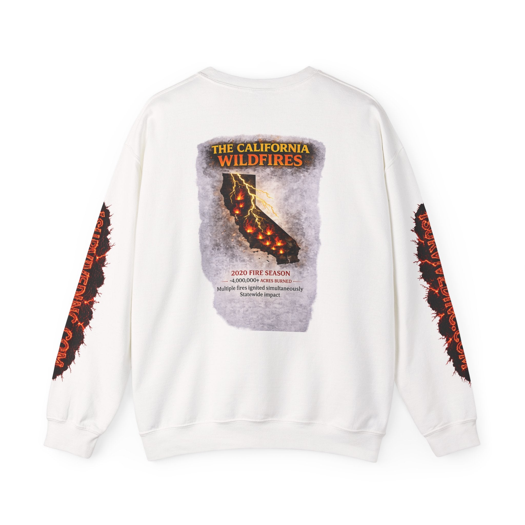 I Survived 2020 — S2:E3 "The California Wildfires" | Wildfire Edition Memorial Unisex Heavy Blend™ Crewneck Sweatshirt