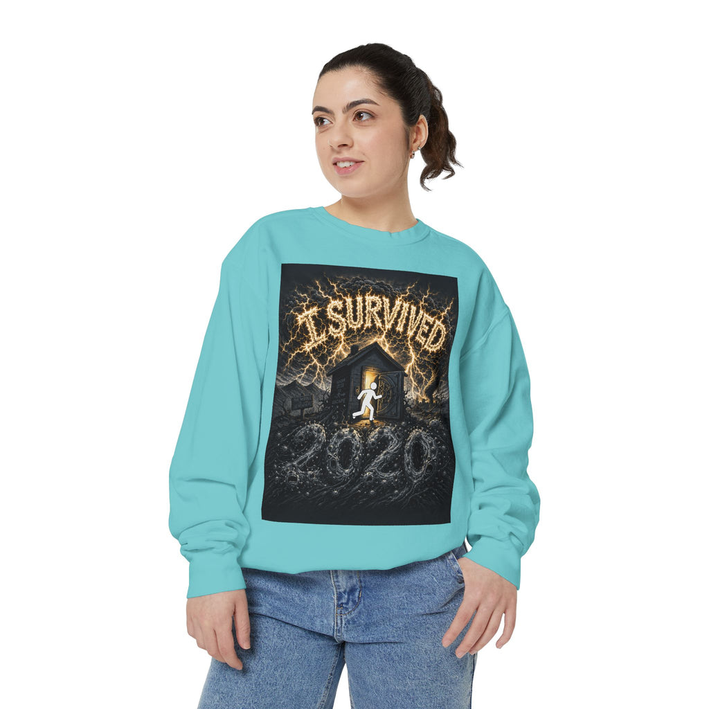 I Survived 2020 — Original PILOT Design Unisex Garment-Dyed Sweatshirt