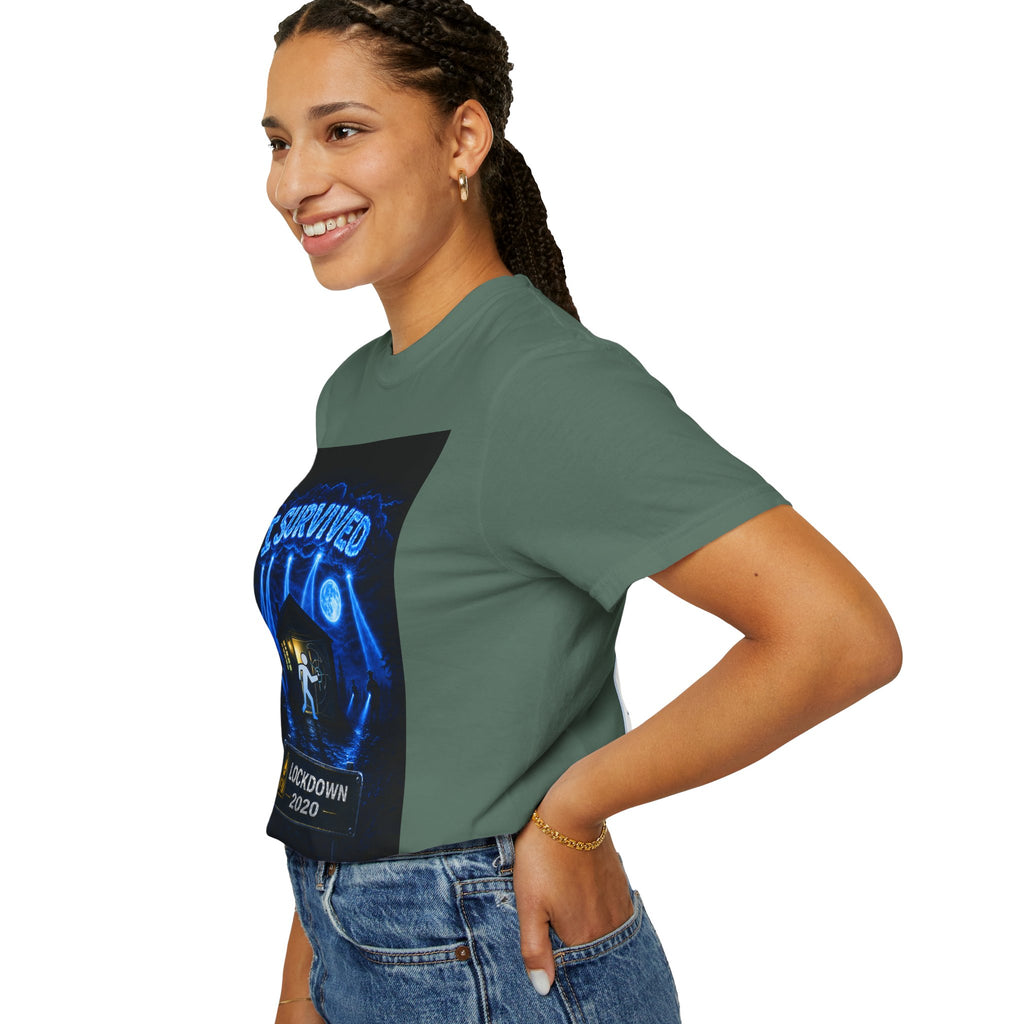 I Survived 2020 — LOCKDOWN S3:E3: "Remote Schooling" Unisex Garment-Dyed T-shirt