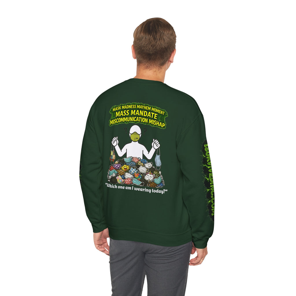 I Survived 2020 — PANDEMIC S1:E4: "Mask Madness" Unisex Heavy Blend™ Crewneck Sweatshirt