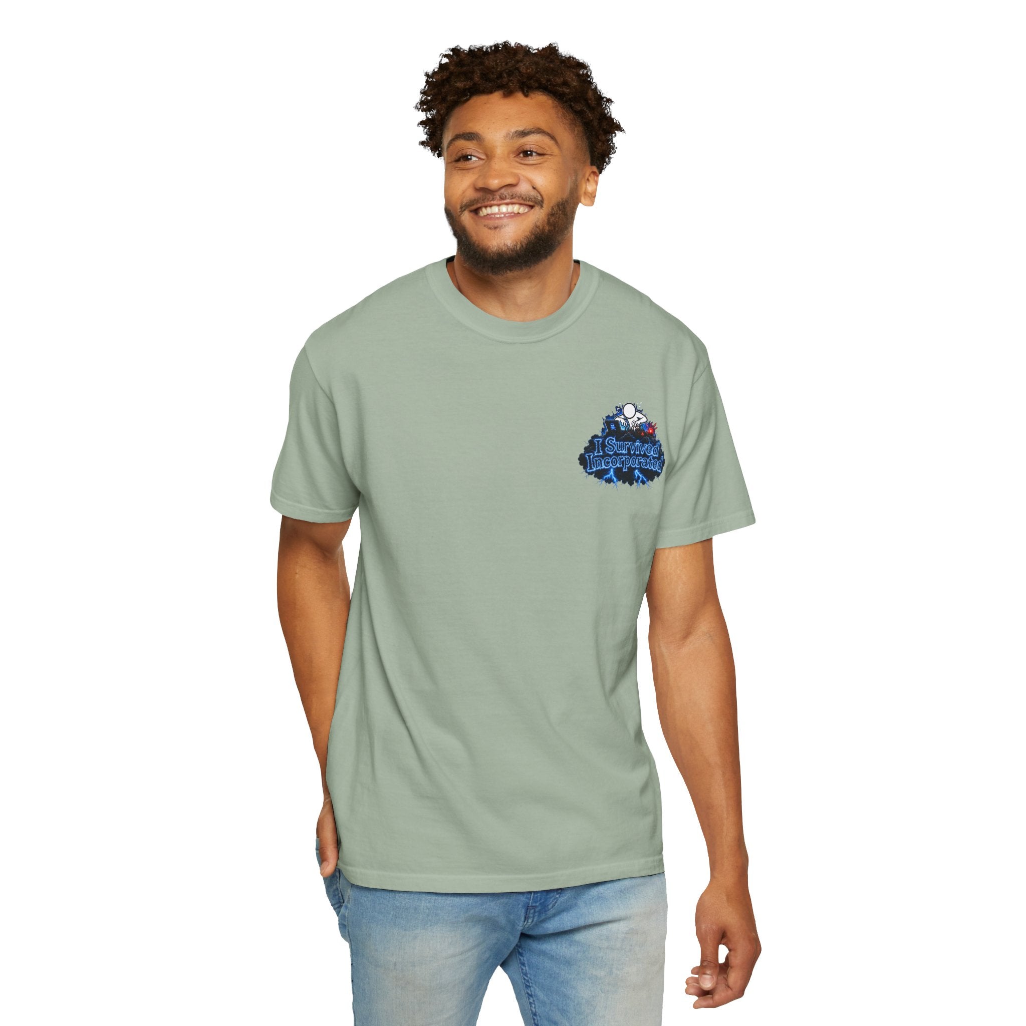 I Survived 2020 — "Please Stand By" Test Pattern Tee Lockdown Special Edition Summer Exclusive Unisex Garment-Dyed T-shirt