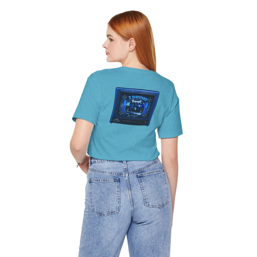 I Survived 2020 — "Please Stand By" Test Pattern Tee Lockdown Summer Exclusive Unisex Jersey Short Sleeve Tee