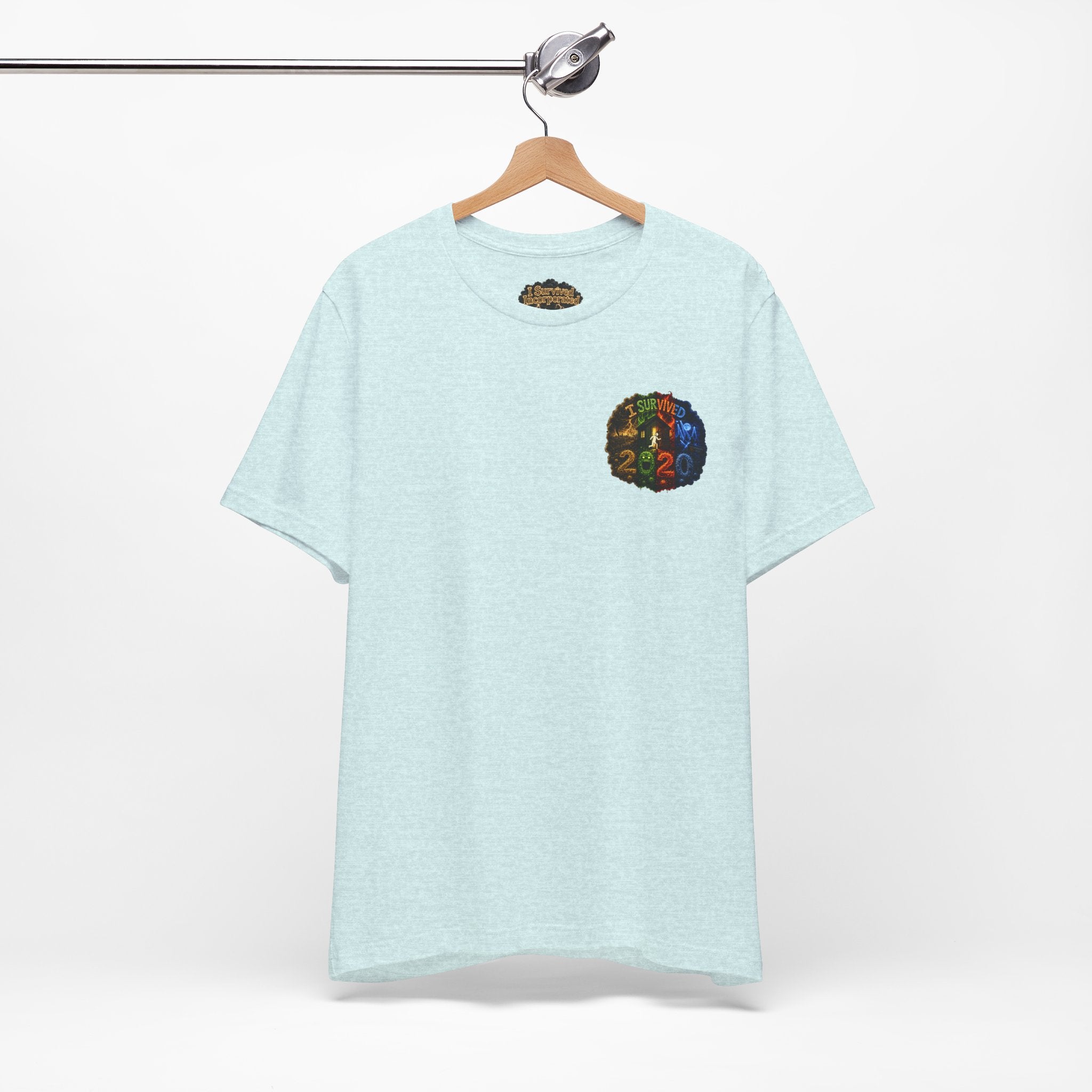 I Survived 2020 — "No Signal" Test Pattern Tee Alien Broadcast Finale Summer Premiere Unisex Jersey Short Sleeve Tee
