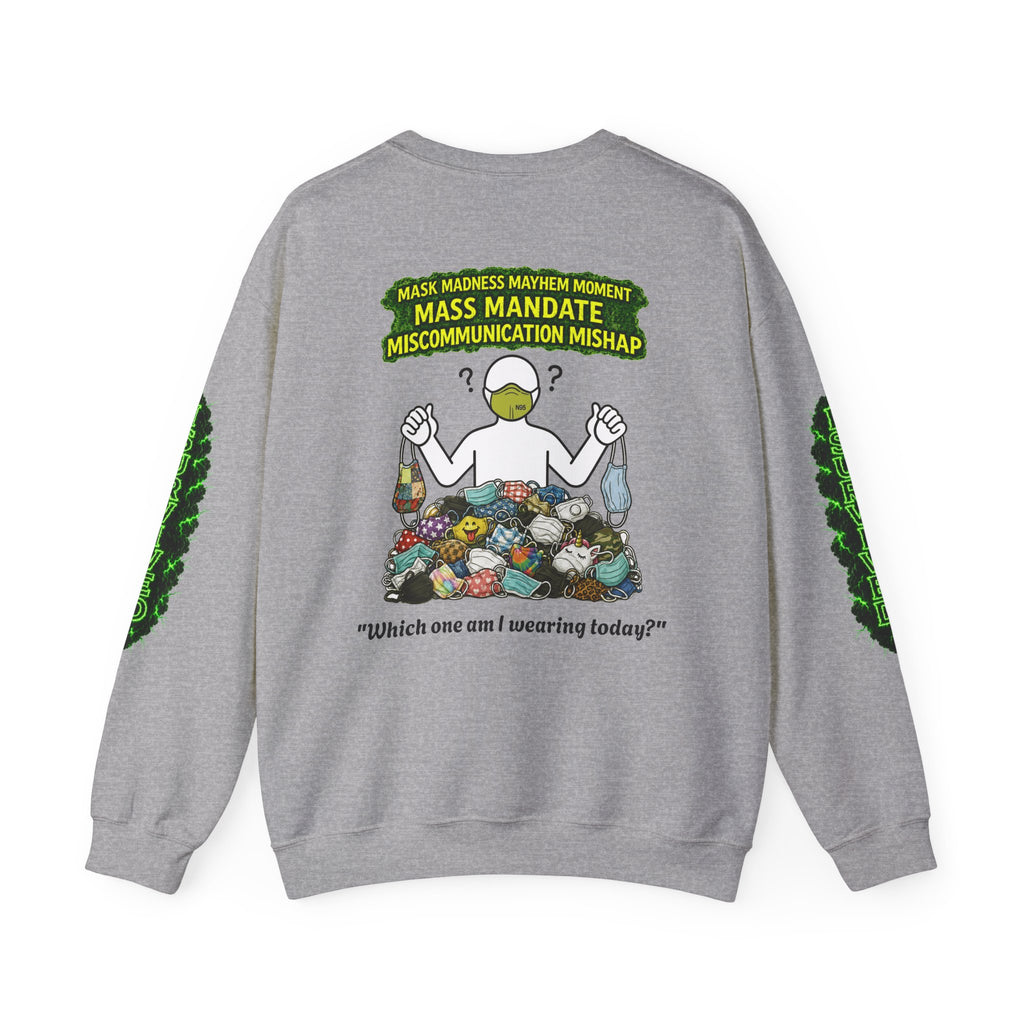 I Survived 2020 — PANDEMIC S1:E4: Director's Cut "Mask Madness" Unisex Heavy Blend™ Crewneck Sweatshirt