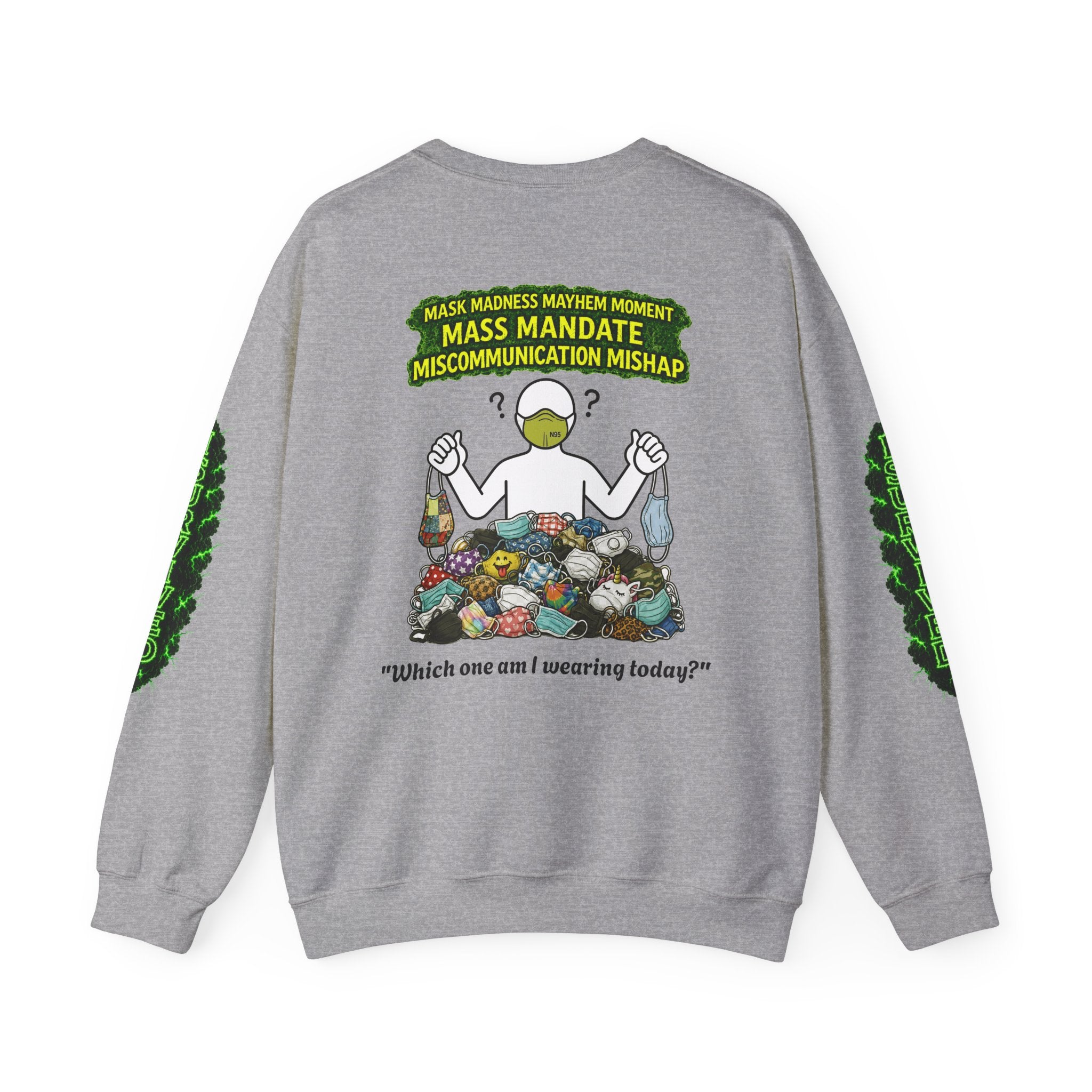 I Survived 2020 — PANDEMIC S1:E4: Director's Cut "Mask Madness" Unisex Heavy Blend™ Crewneck Sweatshirt