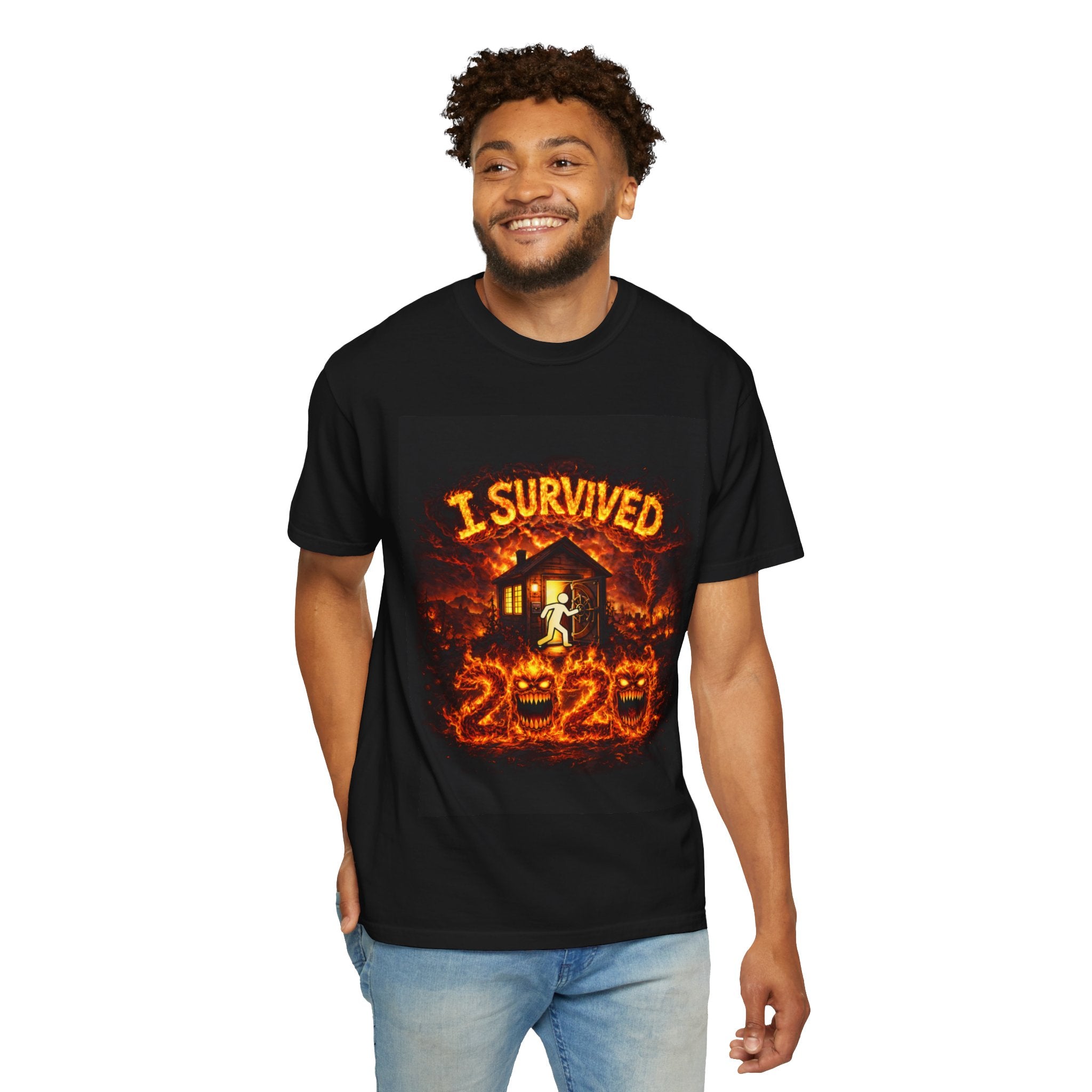 I Survived 2020 — S2:E4 "Western U.S. Wildfire Season" | Mid-Season Finale Pt. 1 | Wildfire Edition Memorial Unisex Garment-Dyed T-shirt