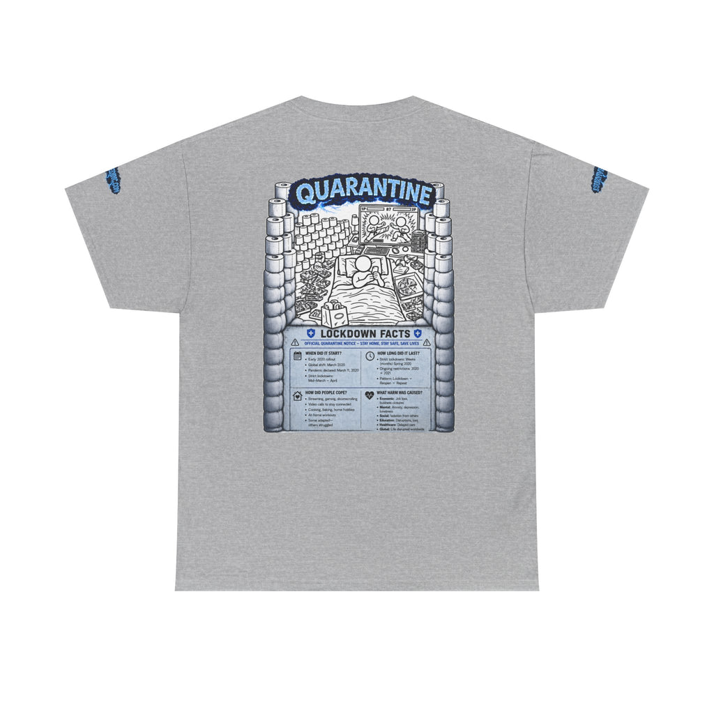 I Survived 2020 — LOCKDOWN S3:E1: Director's Cut Special Edition "Quarantine" Unisex Heavy Cotton Tee