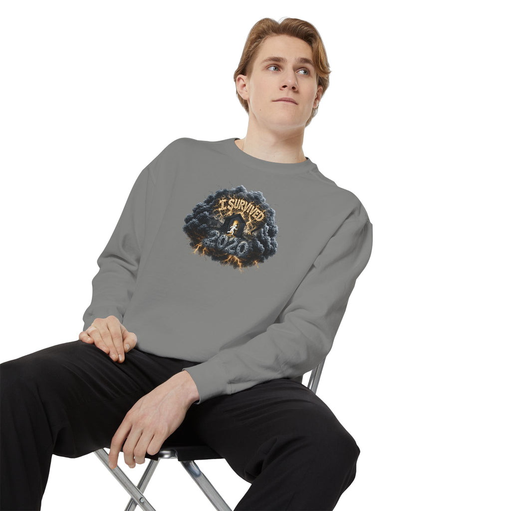 I Survived 2020 — Original PILOT Design: Director's Cut Unisex Garment-Dyed Sweatshirt
