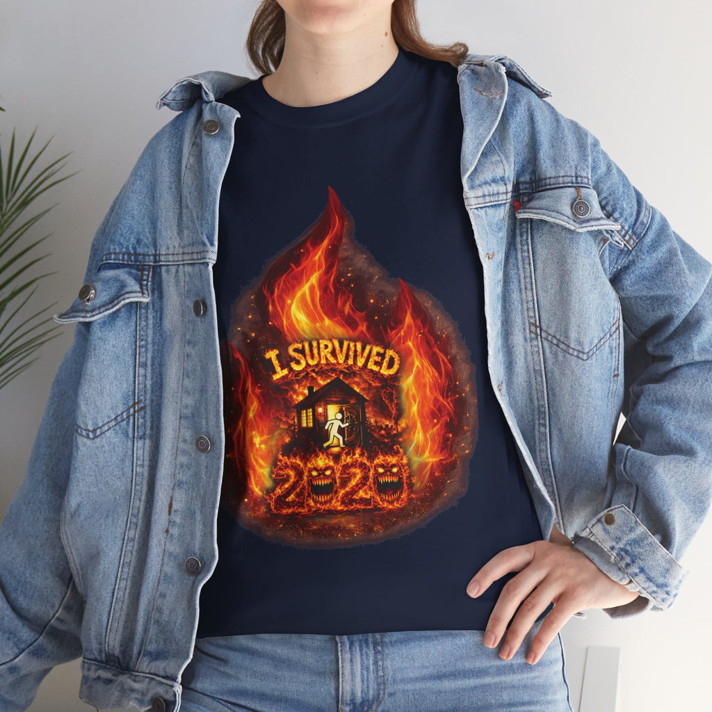 I Survived 2020 — Director's Cut S2:E4 "Western U.S. Wildfire Season" | Mid-Season Finale Pt. 1 | Wildfire Edition Memorial Unisex Heavy Cotton Tee (SPECIAL EDITION)