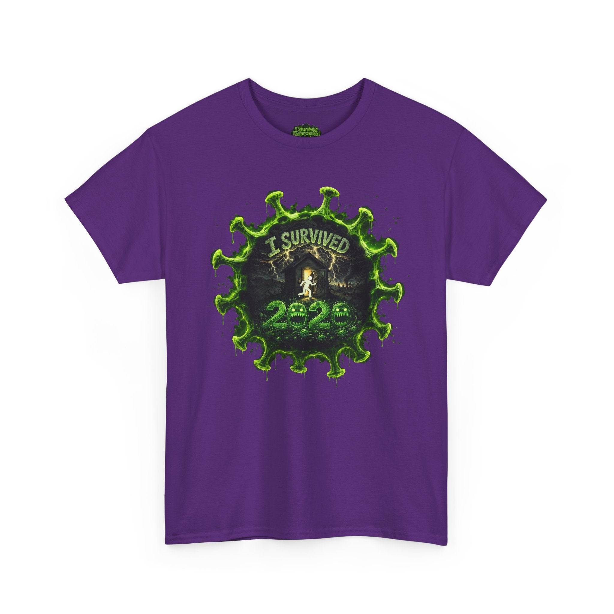 I Survived 2020 — Director's Cut S1:E1 "COVID-19: The Coronavirus" | Pandemic Edition Unisex Heavy Cotton Tee