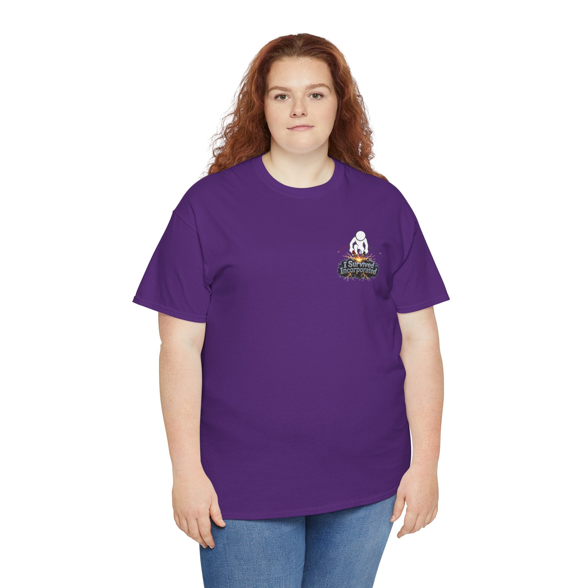 I Survived 2020 — "Please Stand By" Test Pattern Tee Summer Premier Unisex Heavy Cotton Tee