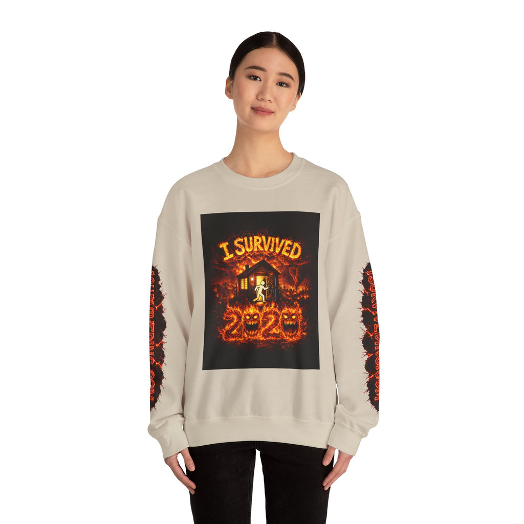 I Survived 2020 — S2:E1 "Berry Creek" | Wildfire Edition Memorial Unisex Heavy Blend™ Crewneck Sweatshirt