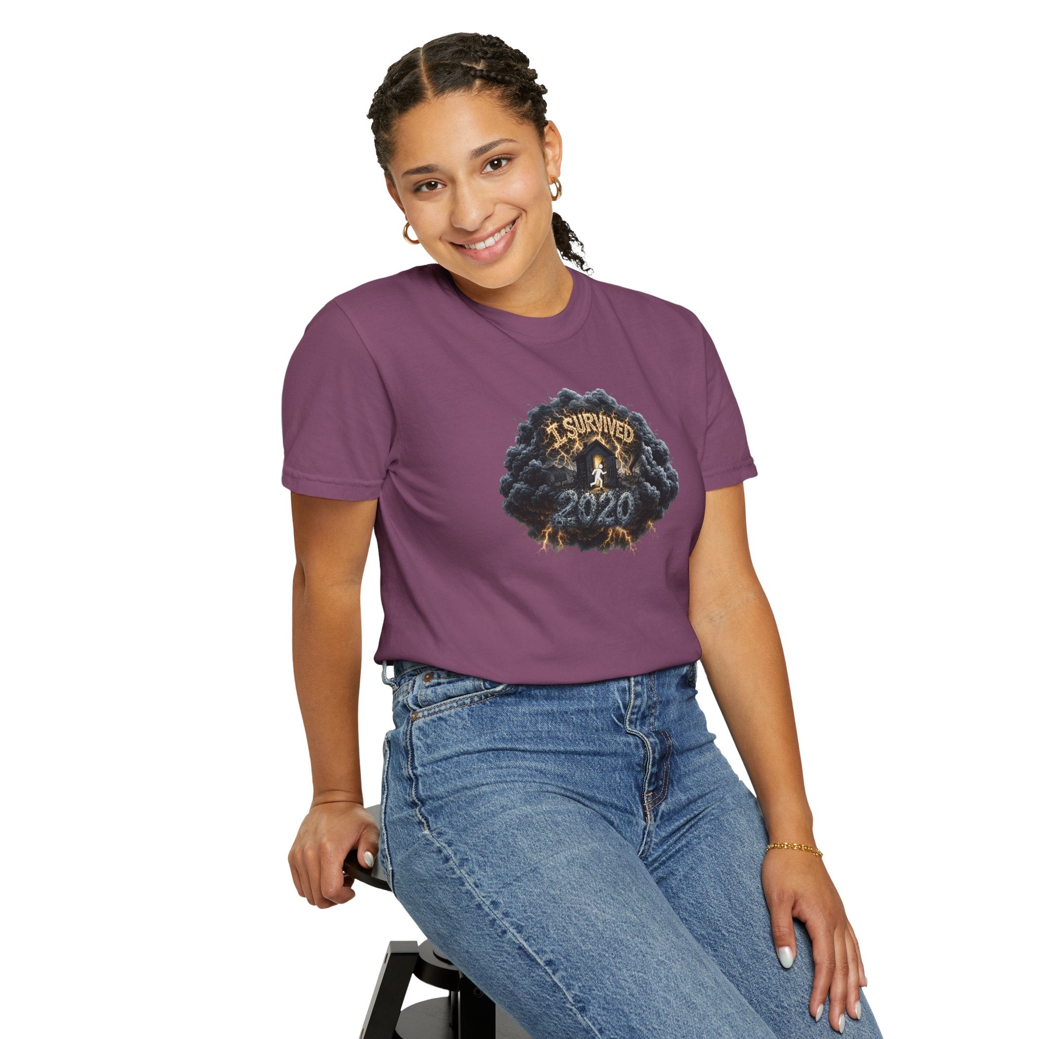 I Survived 2020 — Original PILOT Design: Director's Cut Unisex Garment-Dyed T-shirt