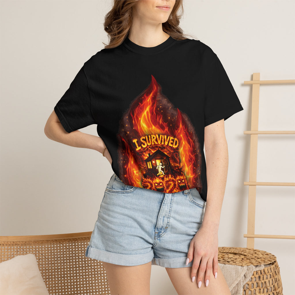 I Survived 2020 — Director's Cut S2:E3 "The California Wildfires" | Wildfire Edition Memorial Unisex Garment-Dyed T-shirt