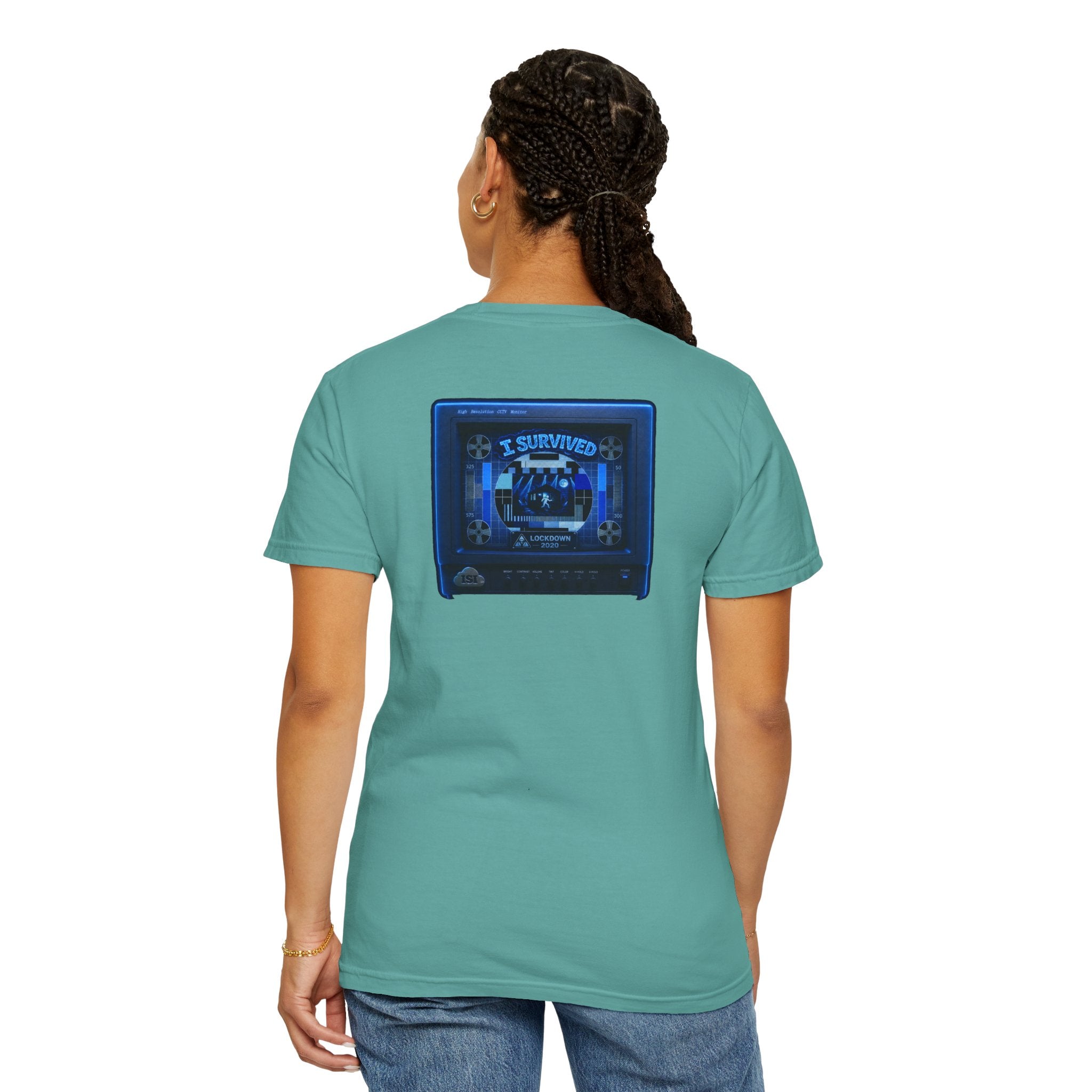 I Survived 2020 — "Please Stand By" Test Pattern Tee Lockdown Special Edition Summer Exclusive Unisex Garment-Dyed T-shirt