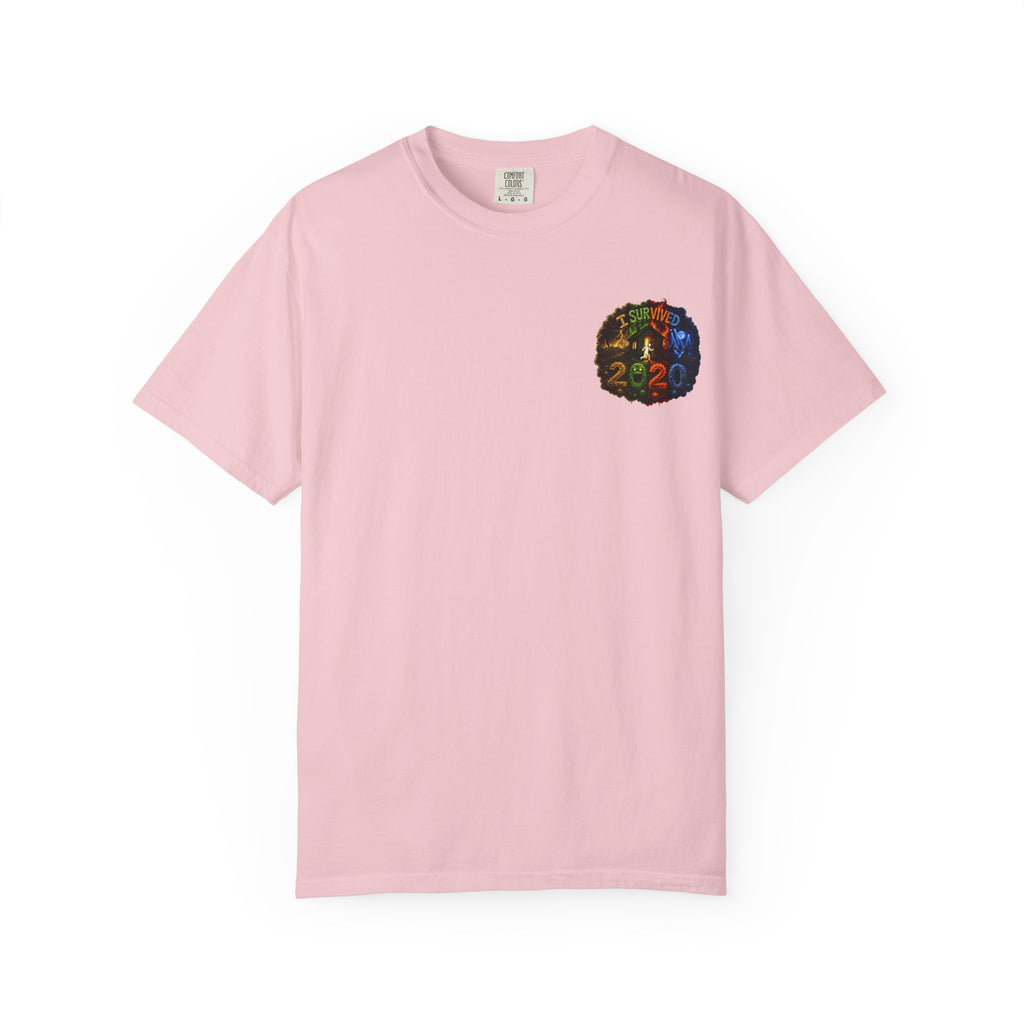 I Survived 2020 — "No Signal" Test Pattern Tee Alien Broadcast Finale Summer Premiere Unisex Garment-Dyed T-shirt