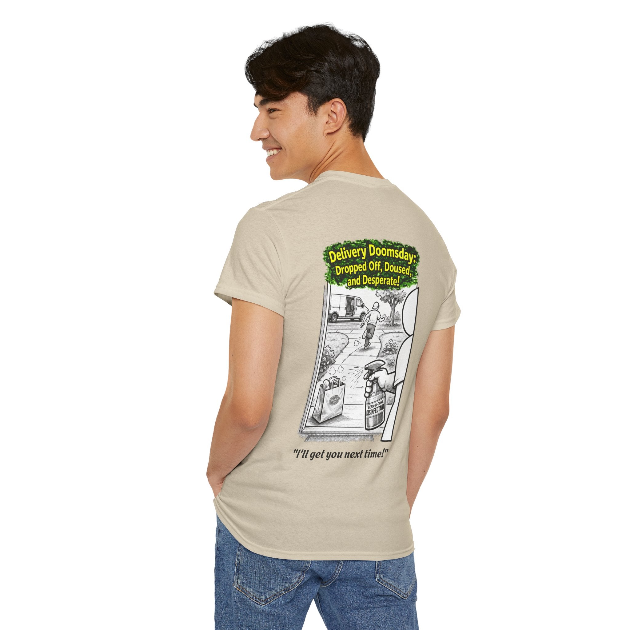 I Survived 2020 —  PANDEMIC S1:E5: Director's Cut "Delivery Doomsday" Unisex Heavy Cotton Tee