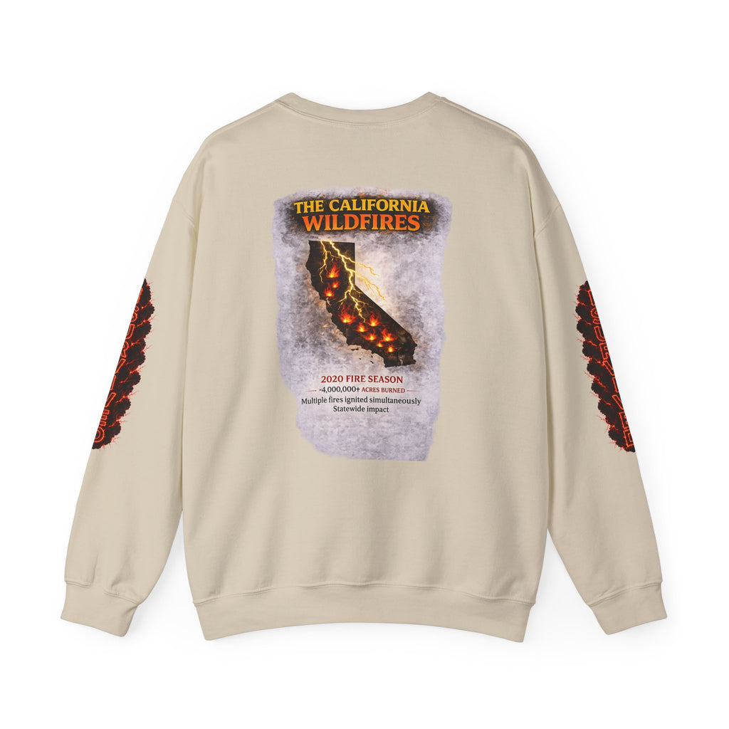 I Survived 2020 — Director's Cut S2:E3 "The California Wildfires" | Wildfire Edition Memorial Unisex Heavy Blend™ Crewneck Sweatshirt