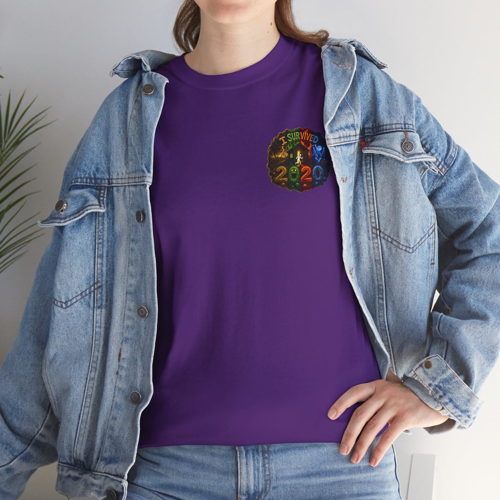 I Survived 2020 — "No Signal" Test Pattern Tee Alien Broadcast Finale Summer Premiere Unisex Heavy Cotton Tee