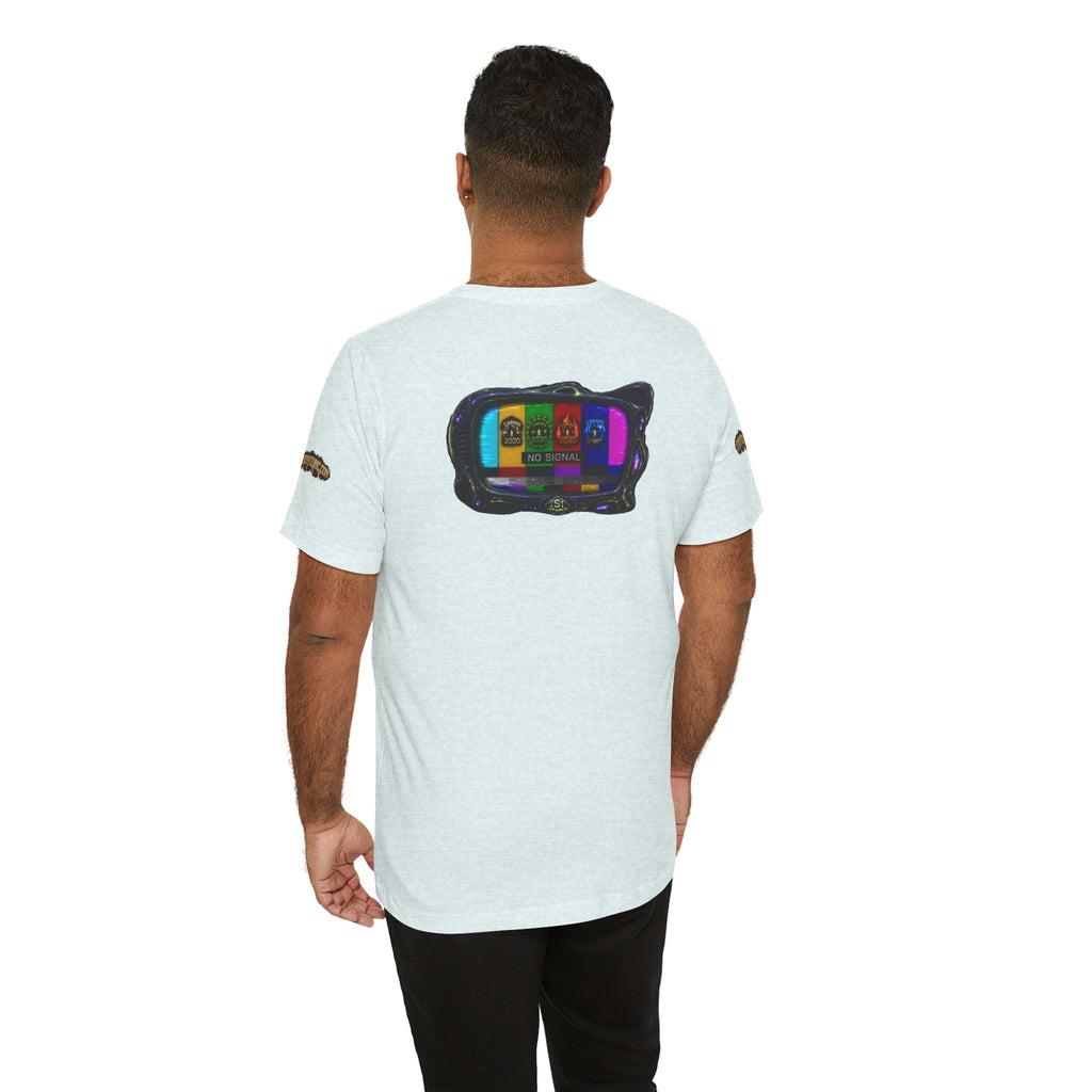 I Survived 2020 — "No Signal" Test Pattern Tee Alien Broadcast Finale Summer Premiere Unisex Jersey Short Sleeve Tee