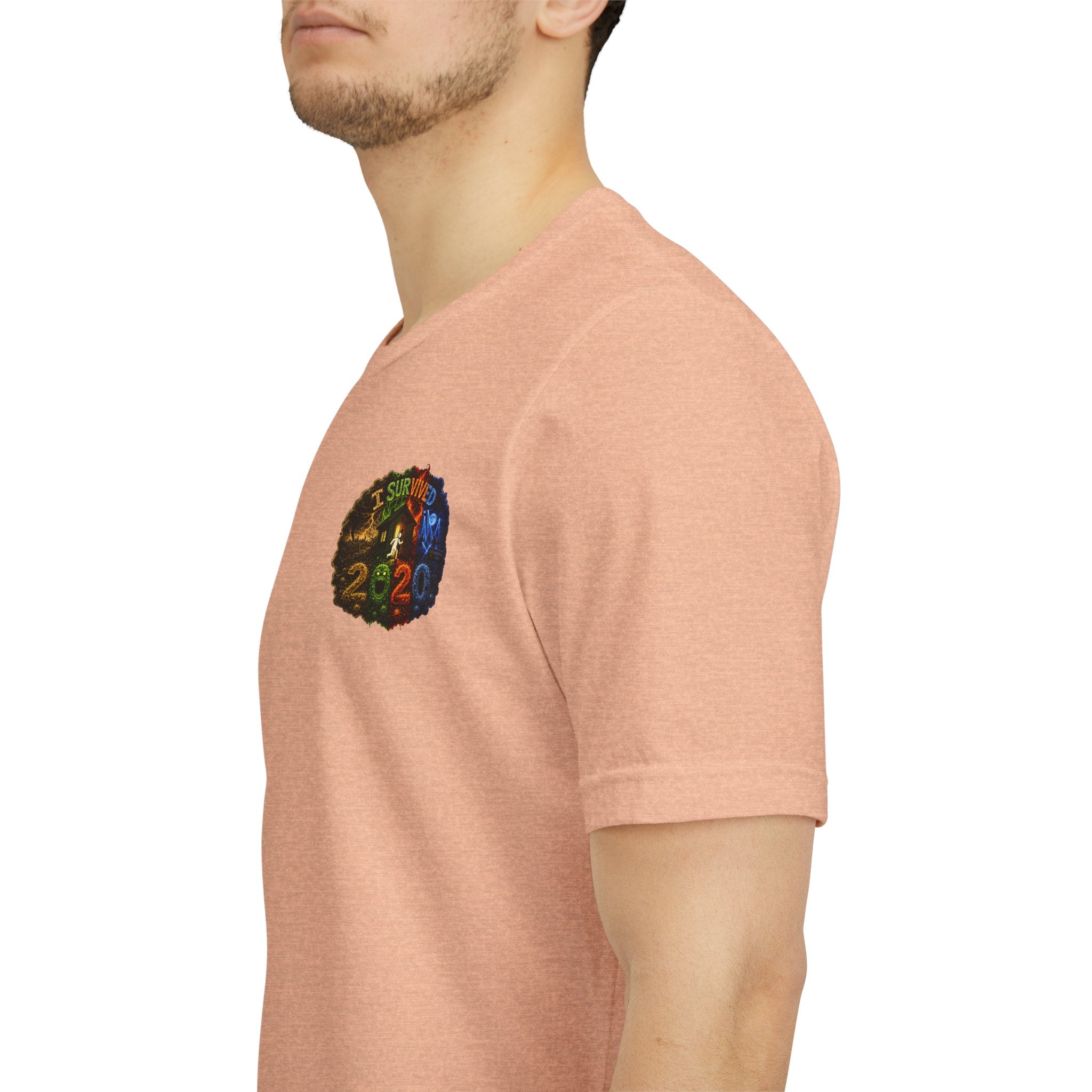 I Survived 2020 — "No Signal" Test Pattern Tee Alien Broadcast Finale Summer Premiere Unisex Jersey Short Sleeve Tee