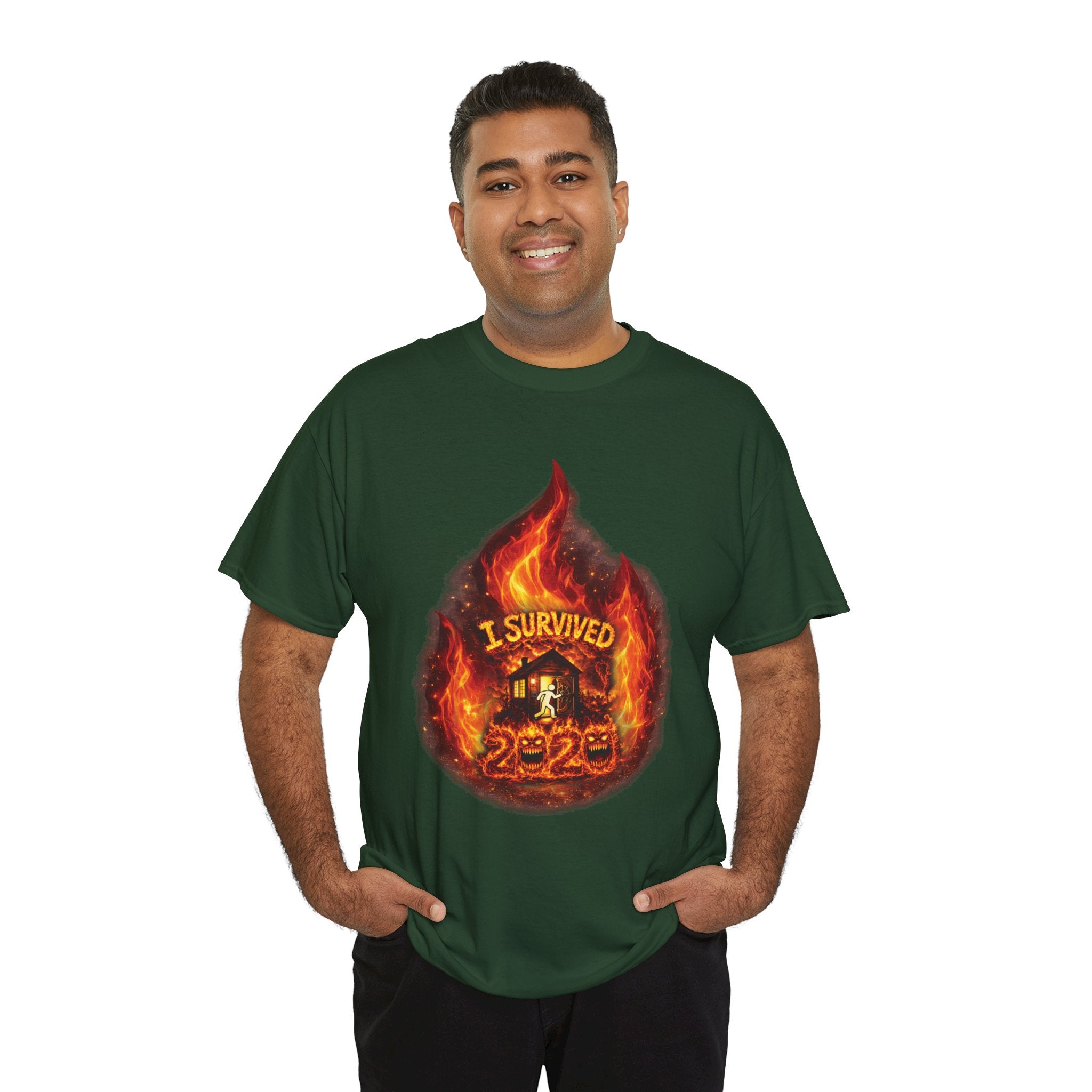 I Survived 2020 — Director's Cut S2:E1 "Berry Creek" | Wildfire Edition Memorial Unisex Heavy Cotton Tee
