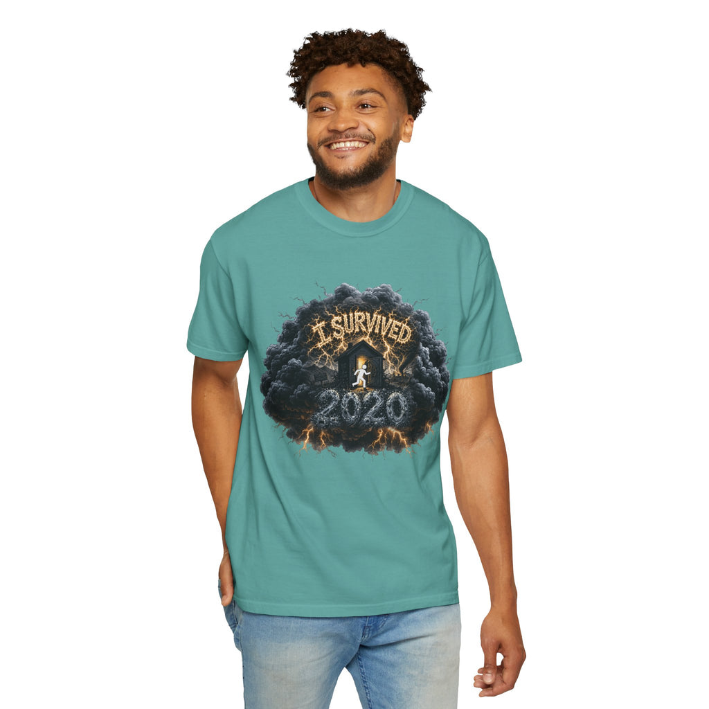 I Survived 2020 — Director's Cut Original Design Teaser Tee | Season 1 Premiere Drop Unisex Garment-Dyed T-shirt
