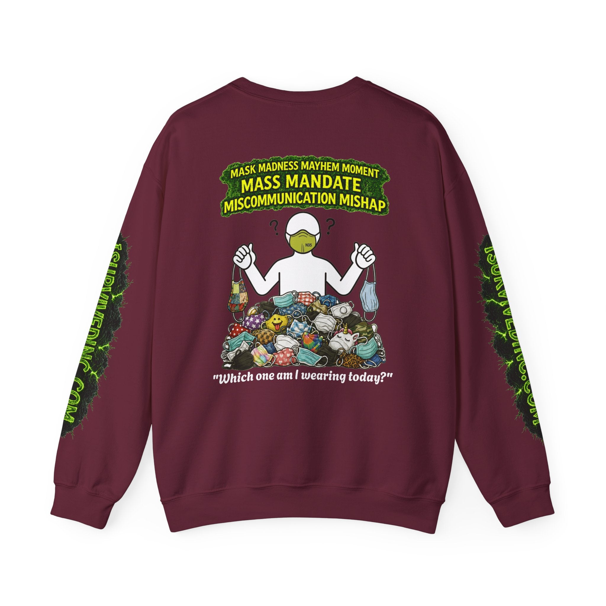 I Survived 2020 — PANDEMIC S1:E4: "Mask Madness" Unisex Heavy Blend™ Crewneck Sweatshirt