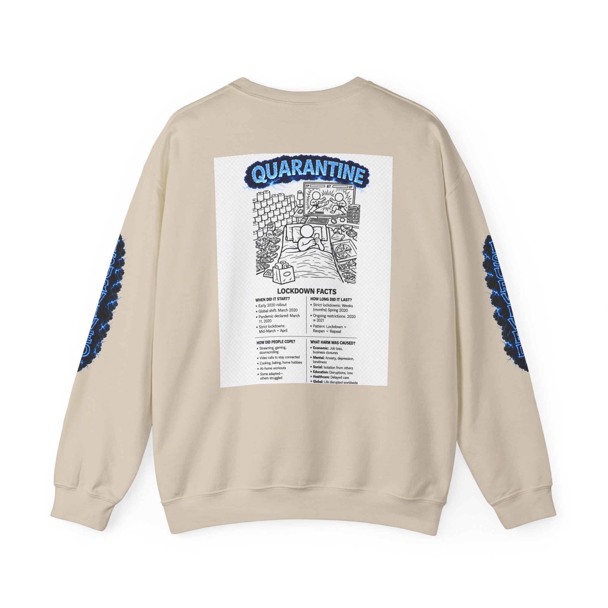 I Survived 2020 — Director's Cut S3:E1 "Quarantine" | Lockdown Edition Documentary Unisex Heavy Blend™ Crewneck Sweatshirt