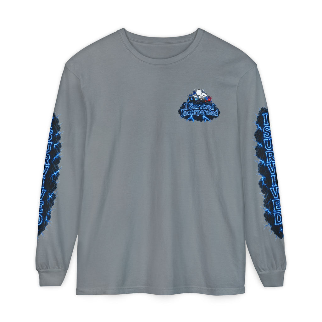 I Survived 2020 — "Please Stand By" Test Pattern Tee Lockdown Special Edition Summer Exclusive Unisex Garment-Dyed Long Sleeve T-Shirt