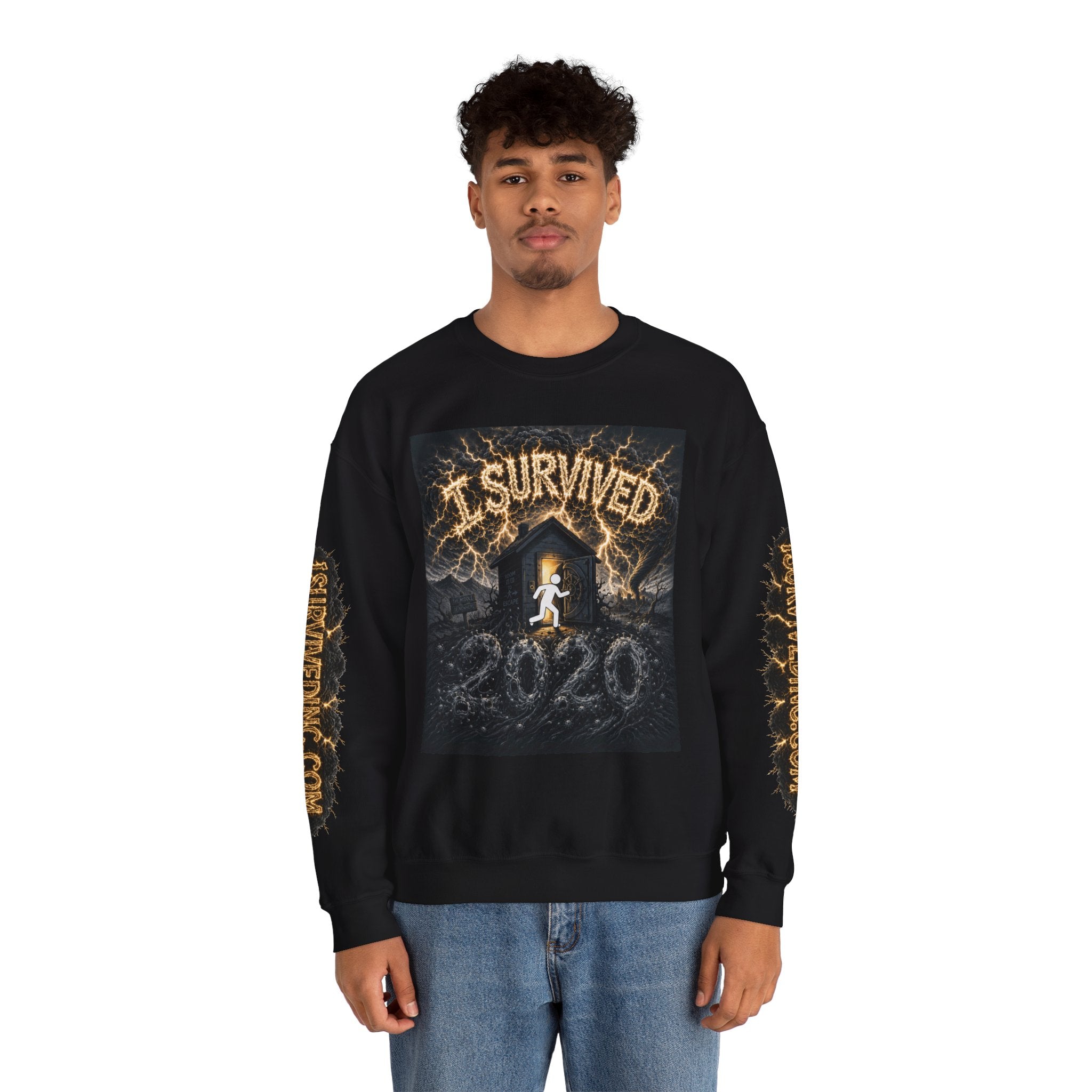 I Survived 2020 — Original PILOT Design: Special Edition Unisex Heavy Blend™ Crewneck Sweatshirt