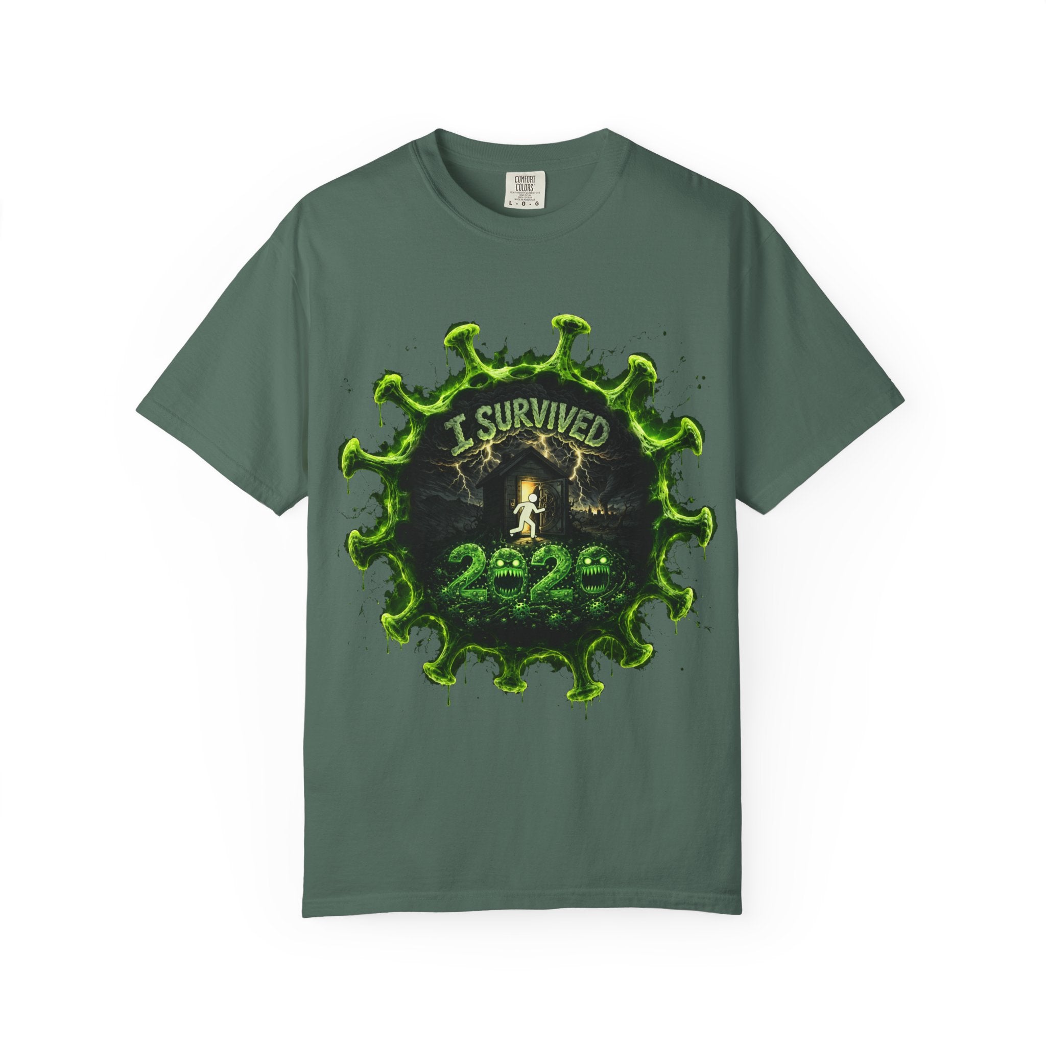 I Survived 2020 — Director's Cut S1:E4 "Mask Madness Mayhem Moment" | Pandemic Edition Unisex Garment-Dyed T-shirt