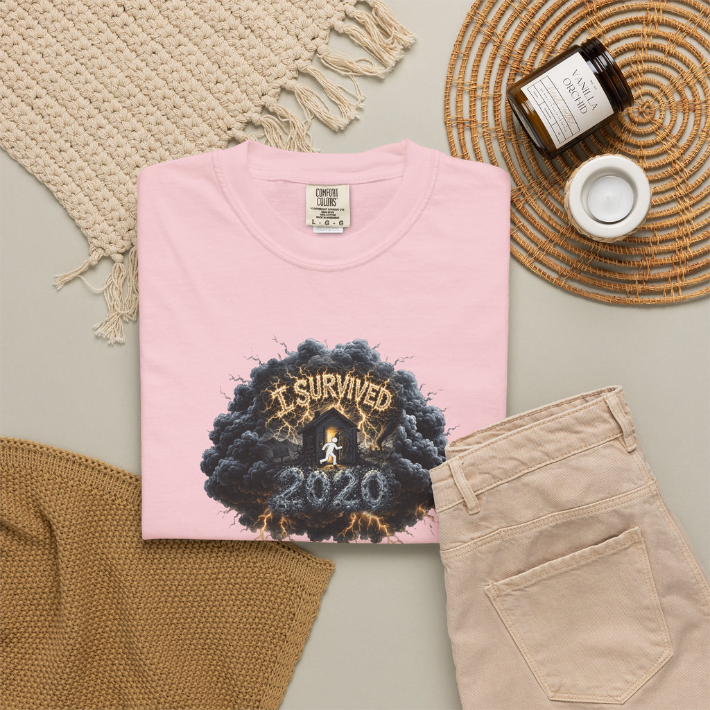 I Survived 2020 — Original PILOT Design: Director's Cut Unisex Garment-Dyed T-shirt