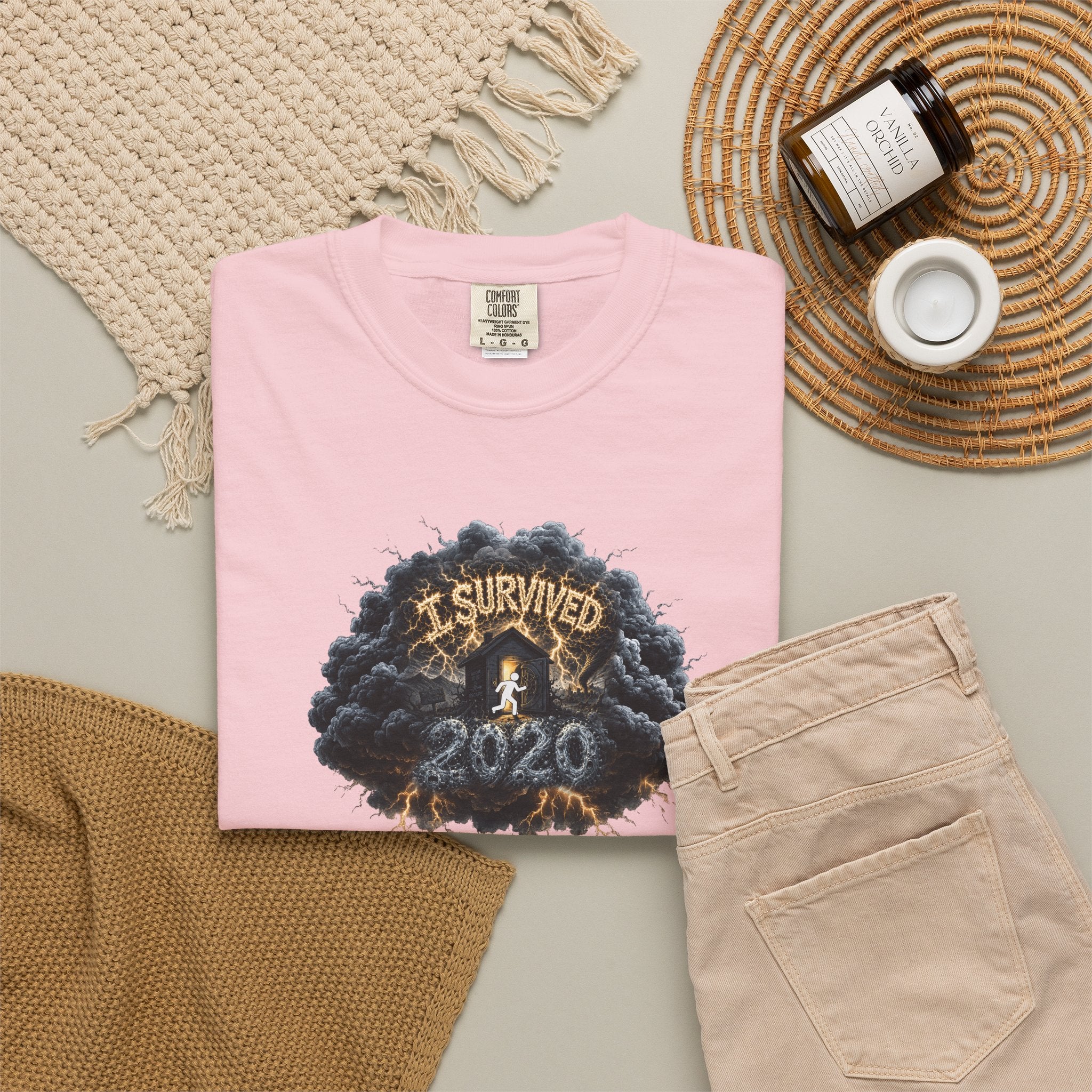 I Survived 2020 — Original PILOT Design: Director's Cut Unisex Garment-Dyed T-shirt