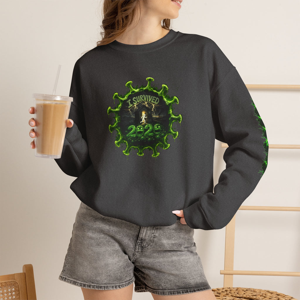 I Survived 2020 — PANDEMIC S1:E2: Director's Cut "The Coming of COVID" Unisex Heavy Blend™ Crewneck Sweatshirt