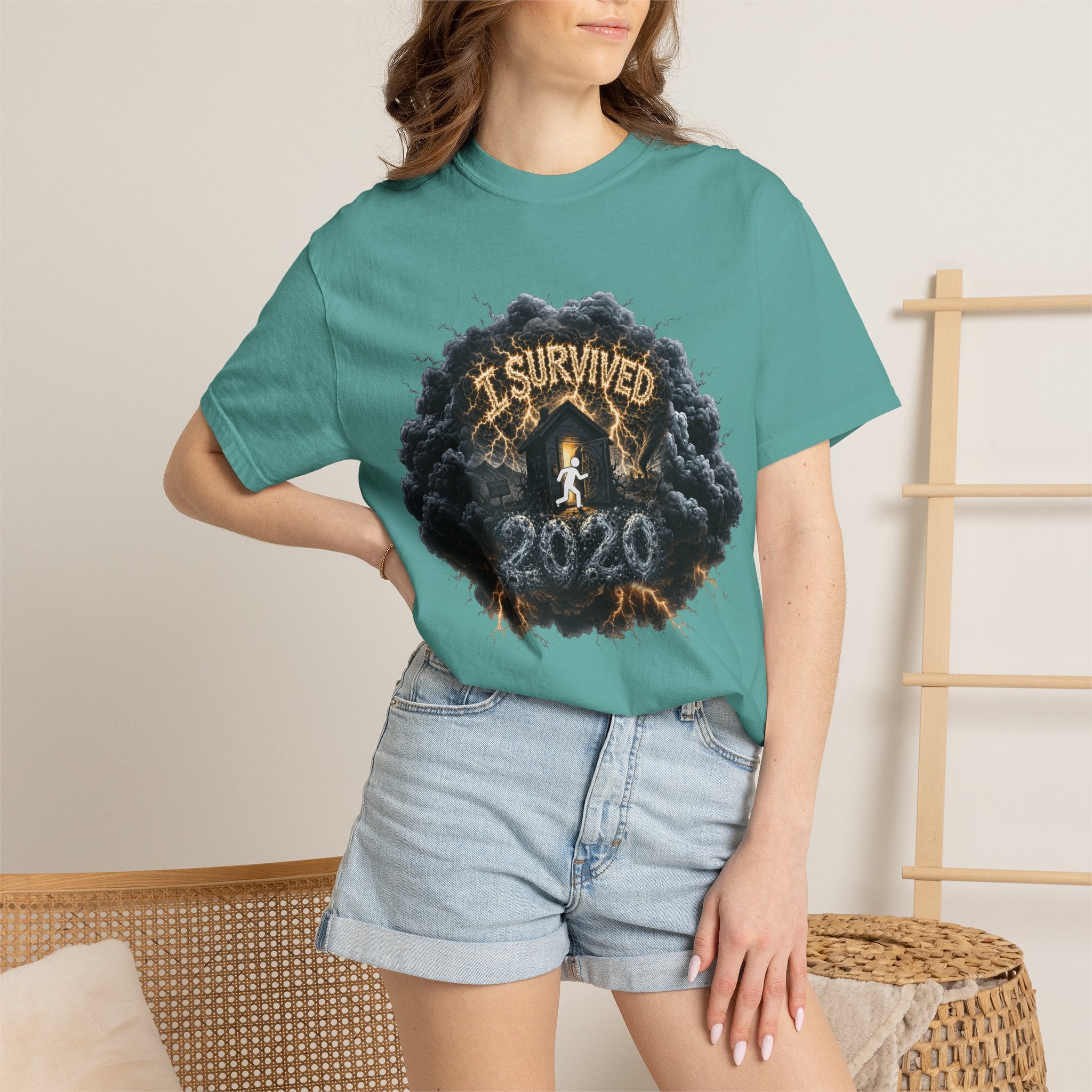 I Survived 2020 — Director's Cut Original Design Teaser Tee | Season 1 Premiere Drop Unisex Garment-Dyed T-shirt