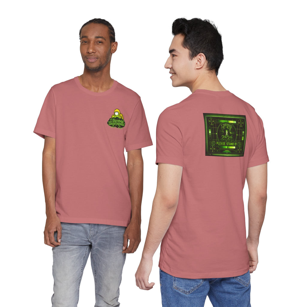 I Survived 2020 — "Please Stand By" Test Pattern Toxic Signal Tee Summer Premiere Unisex Jersey Short Sleeve Tee