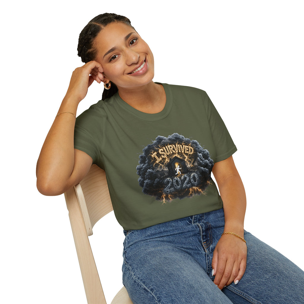 I Survived 2020 — Director's Cut Original Design Teaser Tee | Season 1 Premiere Drop Unisex Softstyle T-Shirt