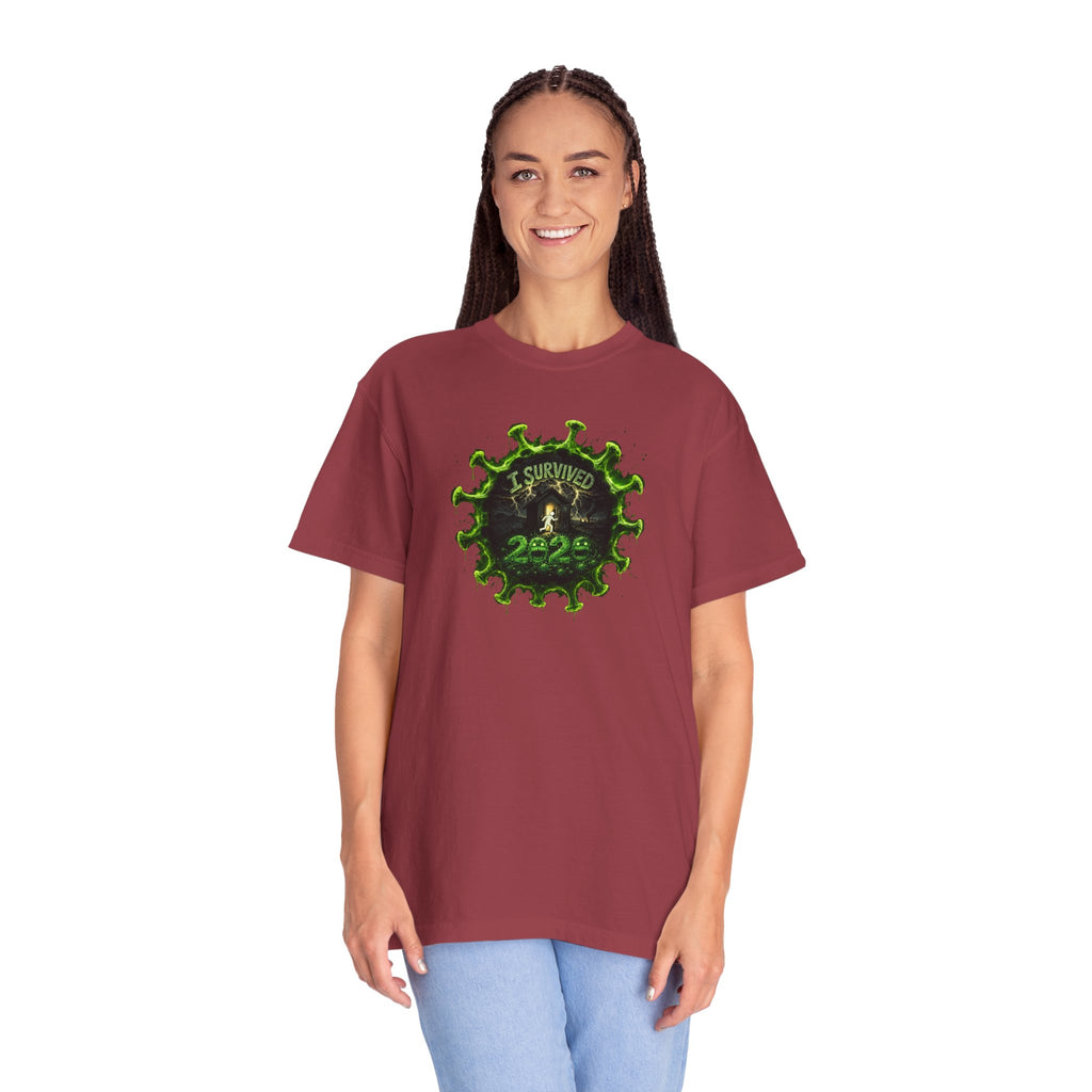 I Survived 2020 — PANDEMIC S1:E3: Director's Cut "The Jab!" Unisex Garment-Dyed T-shirt