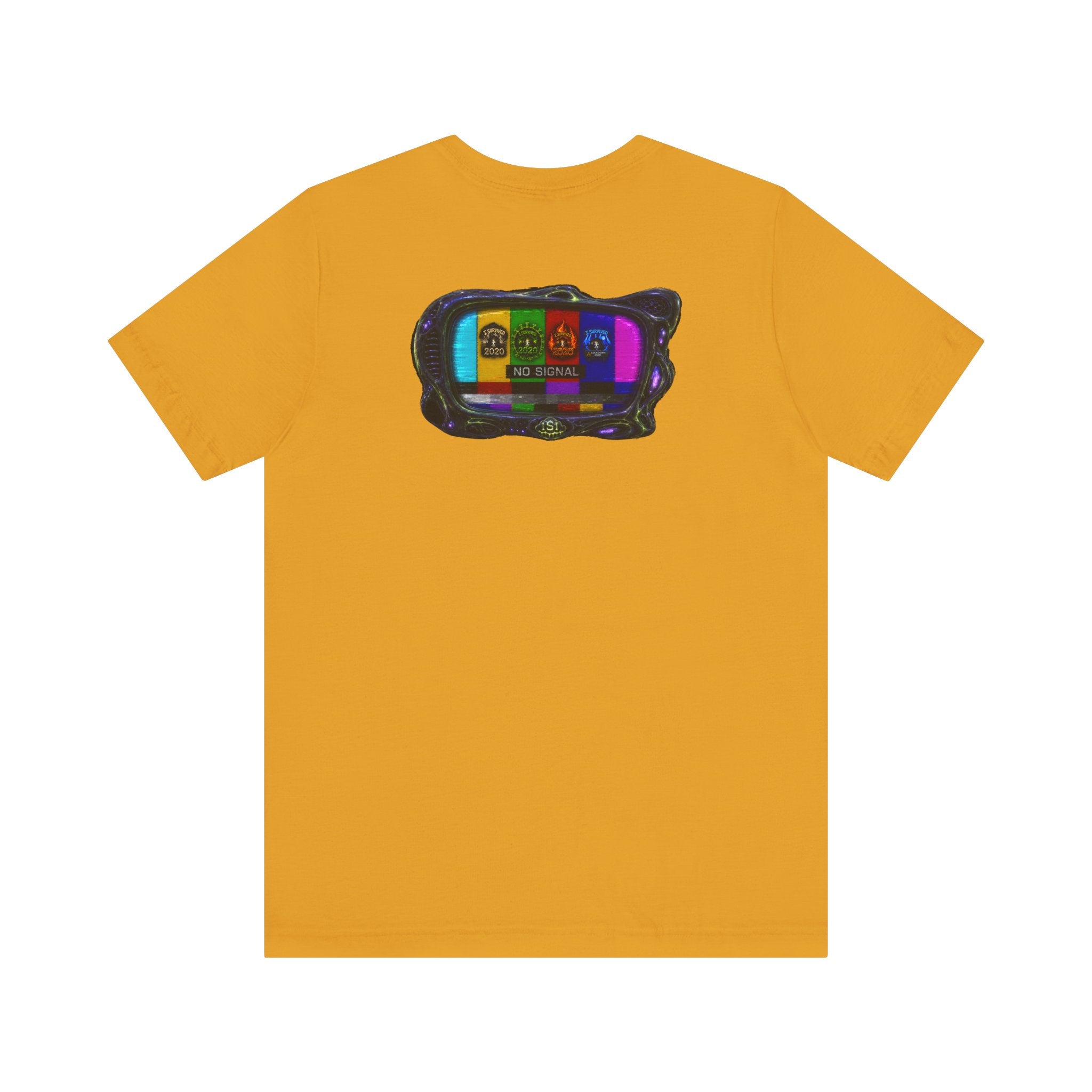 I Survived 2020 — "No Signal" Test Pattern Tee Alien Broadcast Finale Summer Premiere Unisex Jersey Short Sleeve Tee