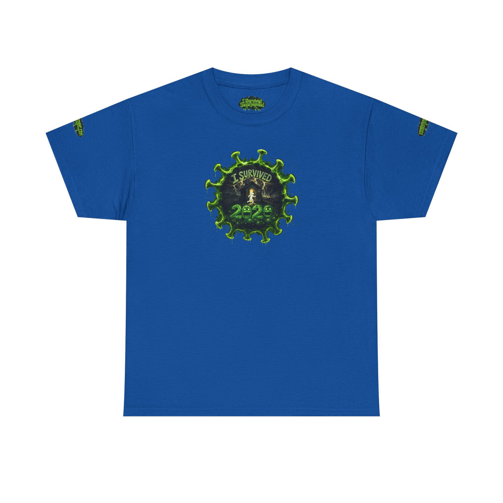 I Survived 2020 — PANDEMIC S1:E3: Director's Cut Special Edition "The Jab!" Unisex Heavy Cotton Tee
