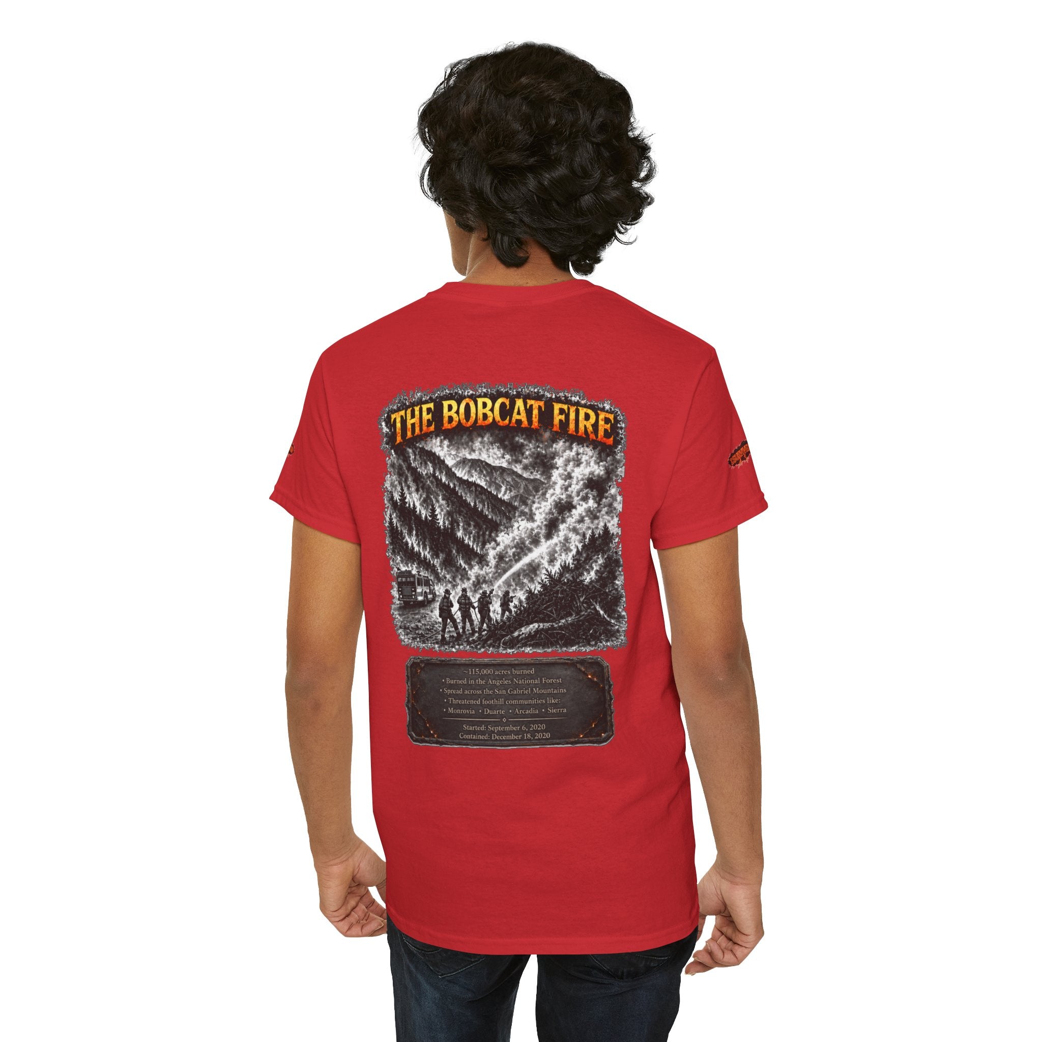 I Survived 2020 — WILDFIRES S2:E2: Special Edition "The Bobcat Fire" Memorial Unisex Heavy Cotton Tee