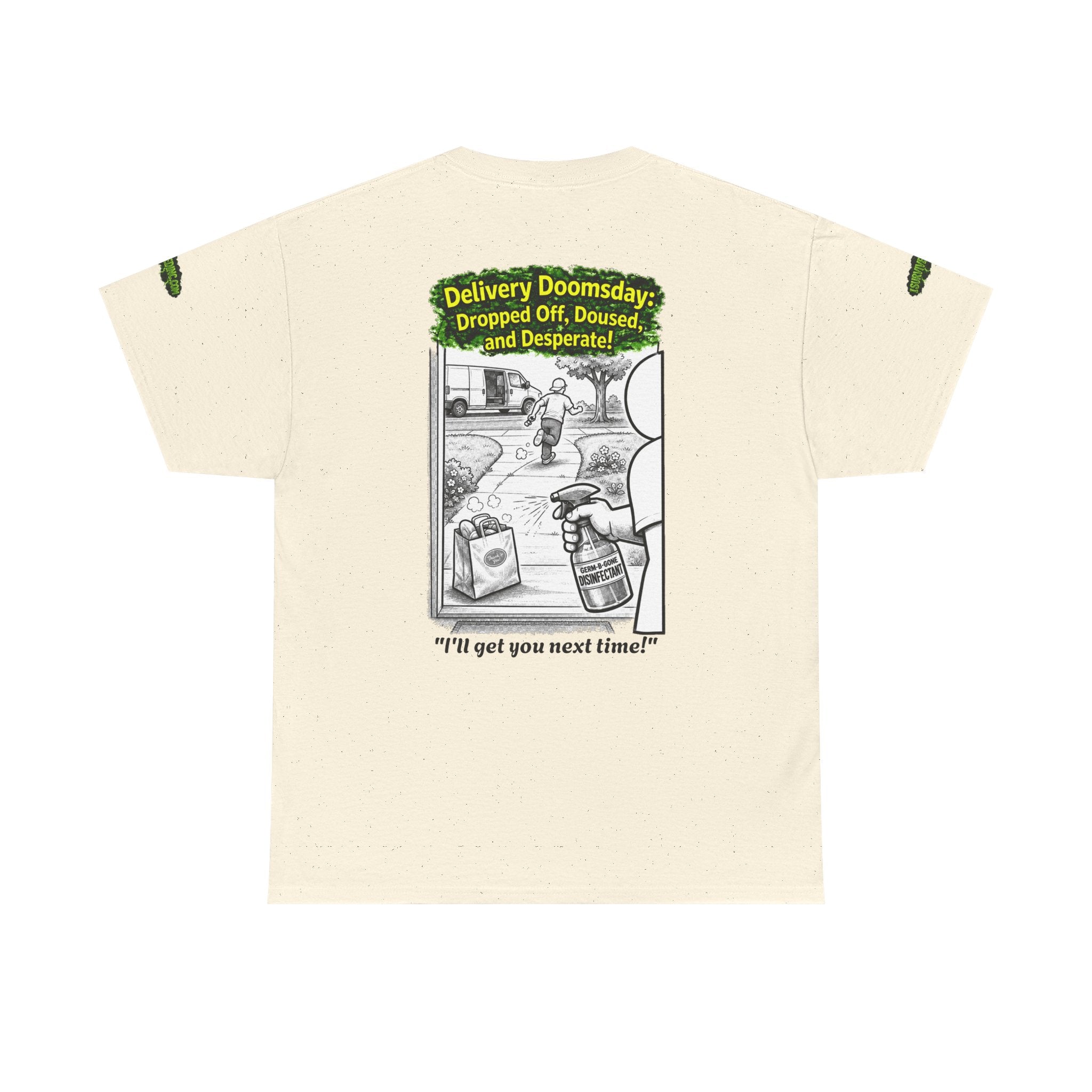 Sobreviví al 2020 — T1:E5 "El día del juicio final de las entregas" | Camiseta unisex de algodón pesado (Edición Pandemia) (EDICIÓN ESPECIAL)