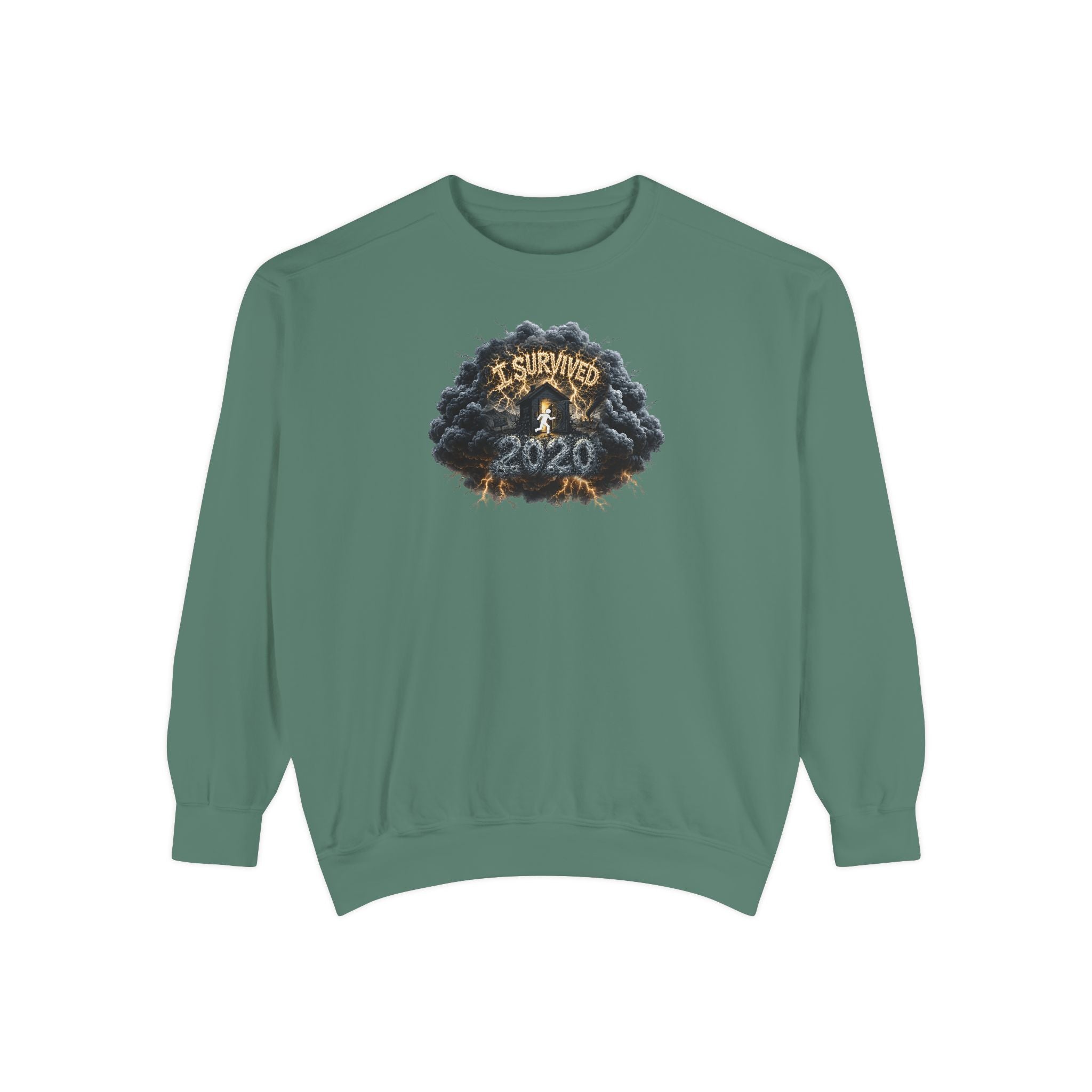 I Survived 2020 — Original PILOT Design: Director's Cut Unisex Garment-Dyed Sweatshirt